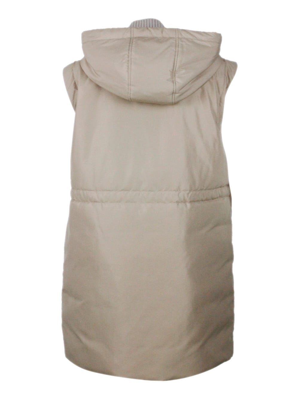 Lorena Antoniazzi Tech Fabric Jacket In Beige