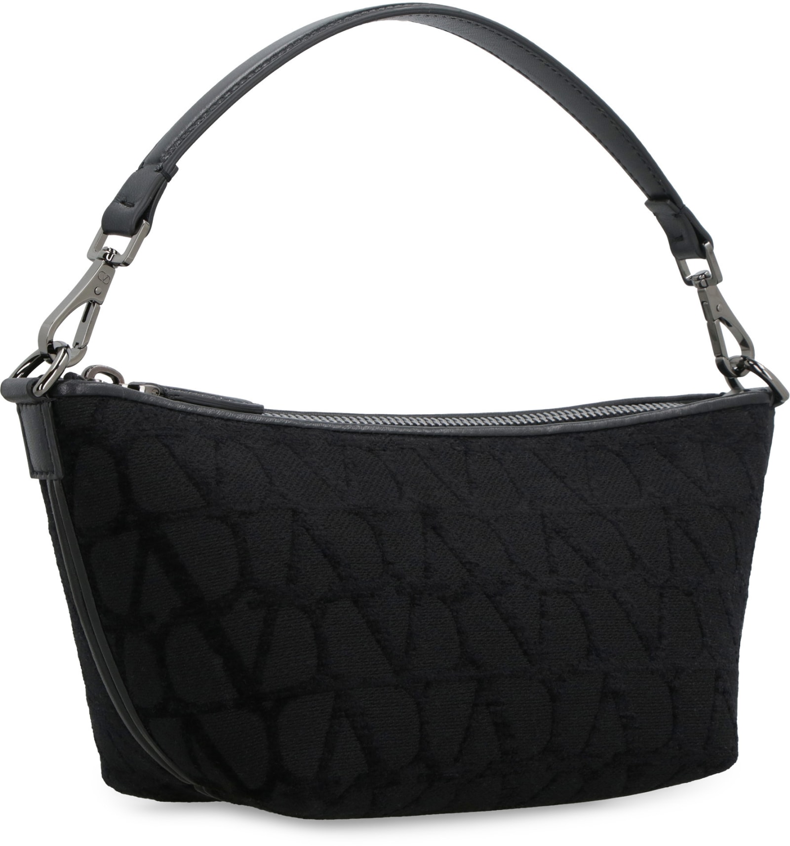Shop Valentino Black Iconographe Crossbody Bag