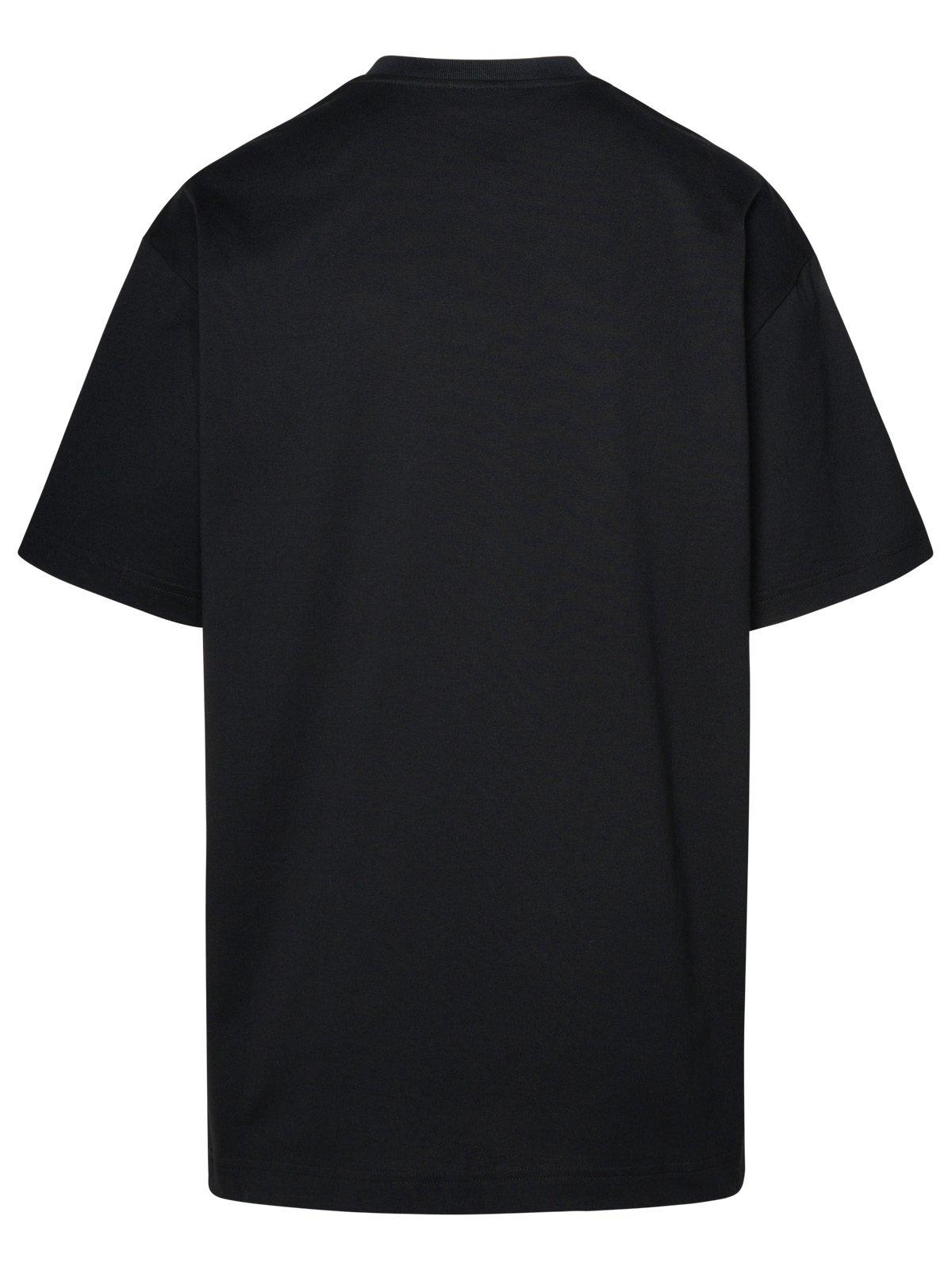 Etro Pegaso Embroidered Crewneck T-shirt In Black