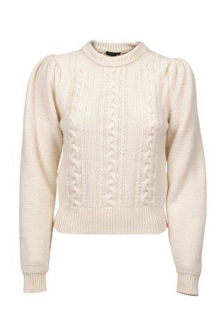 WANDERING Knitted Wool Sweater Off White