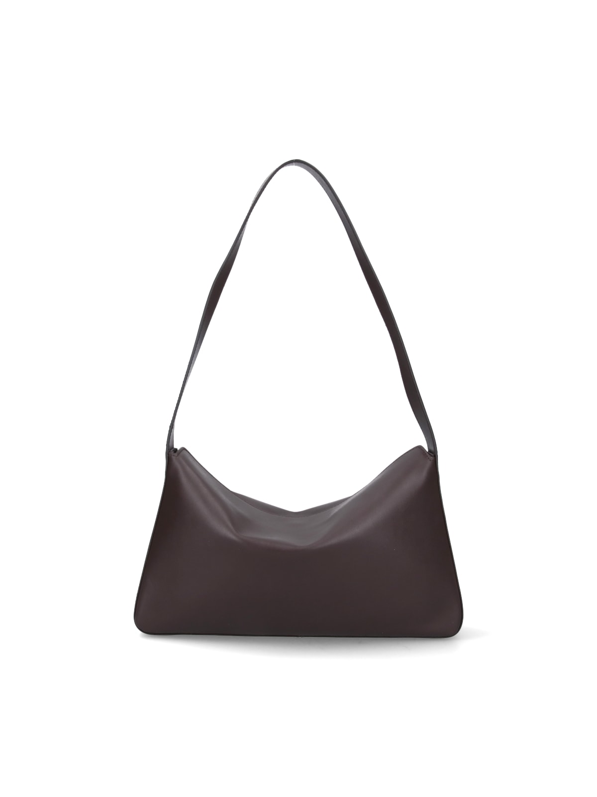 Shop Aesther Ekme Soft Baguette Shoulder Bag In Brown