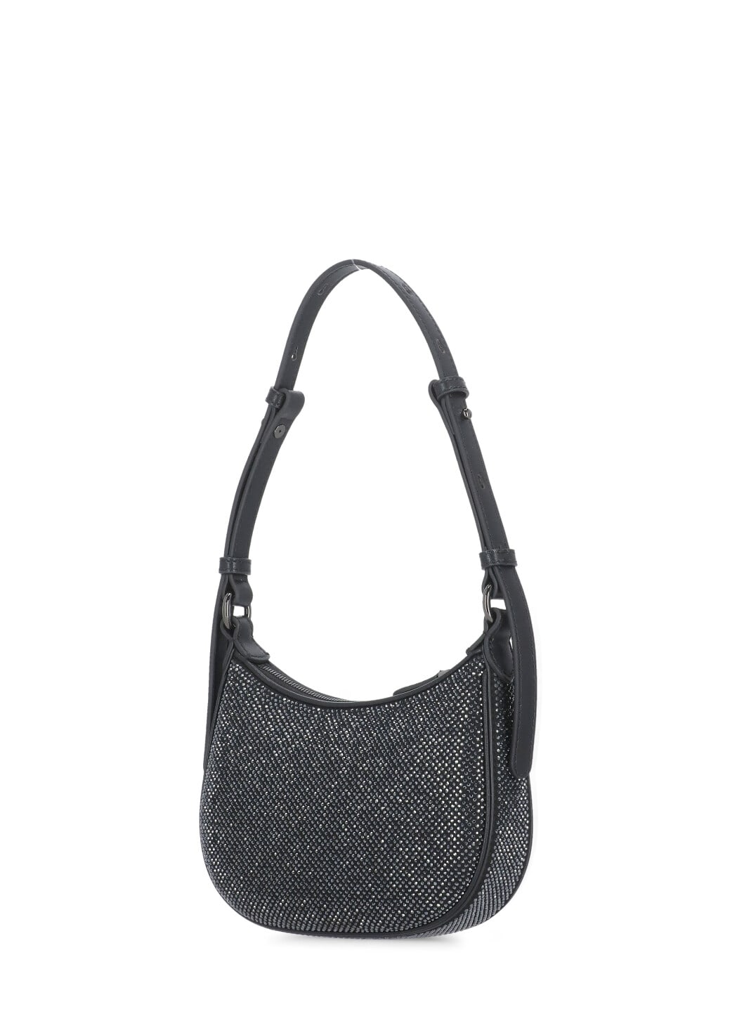 Pinko Half Moon Baby Shoulder Bag In Black