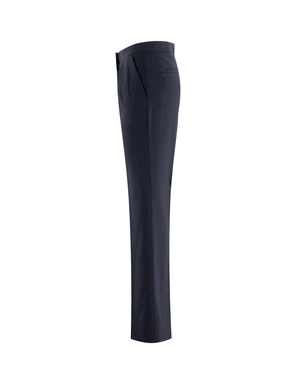 Shop Fabiana Filippi Trousers In Blu Notte