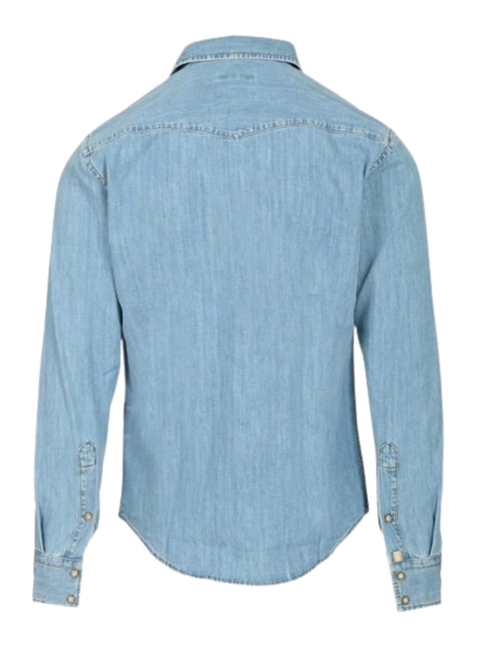 Jacob Cohen Button-down Collar Long Sleeve Denim Shirt In Blue