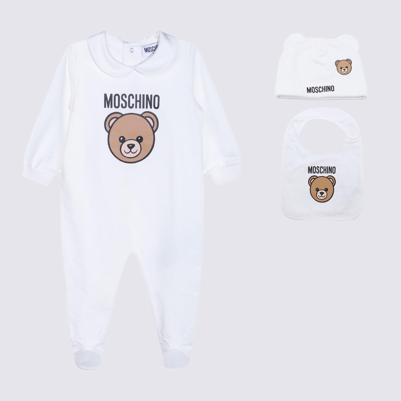 Moschino White Cotton Jumpsuit In White