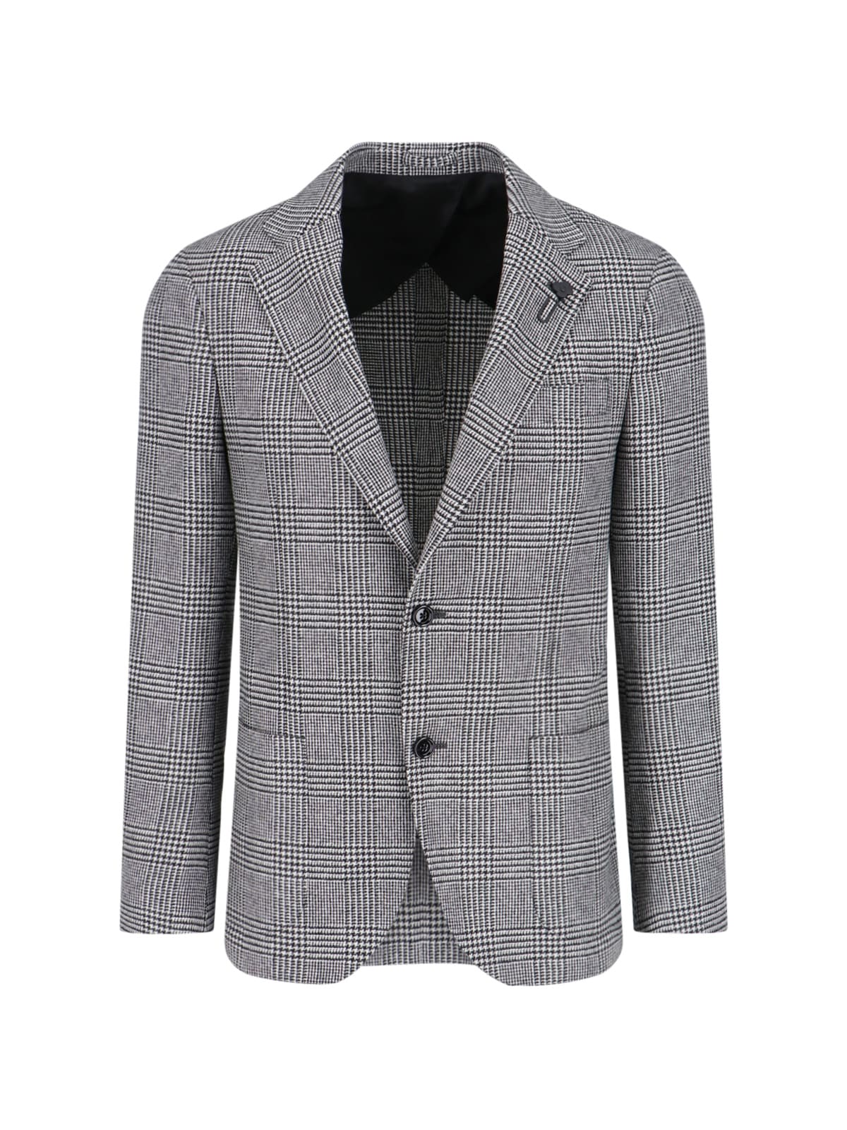 Shop Lardini Single-breasted Blazer In Black