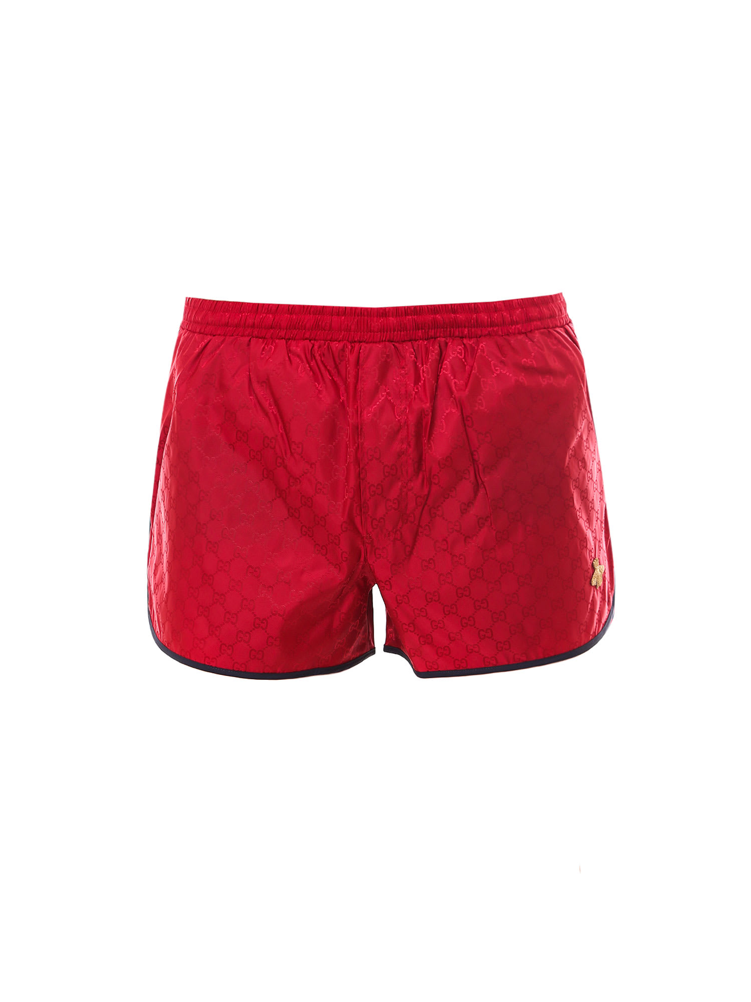 gucci print swim trunks