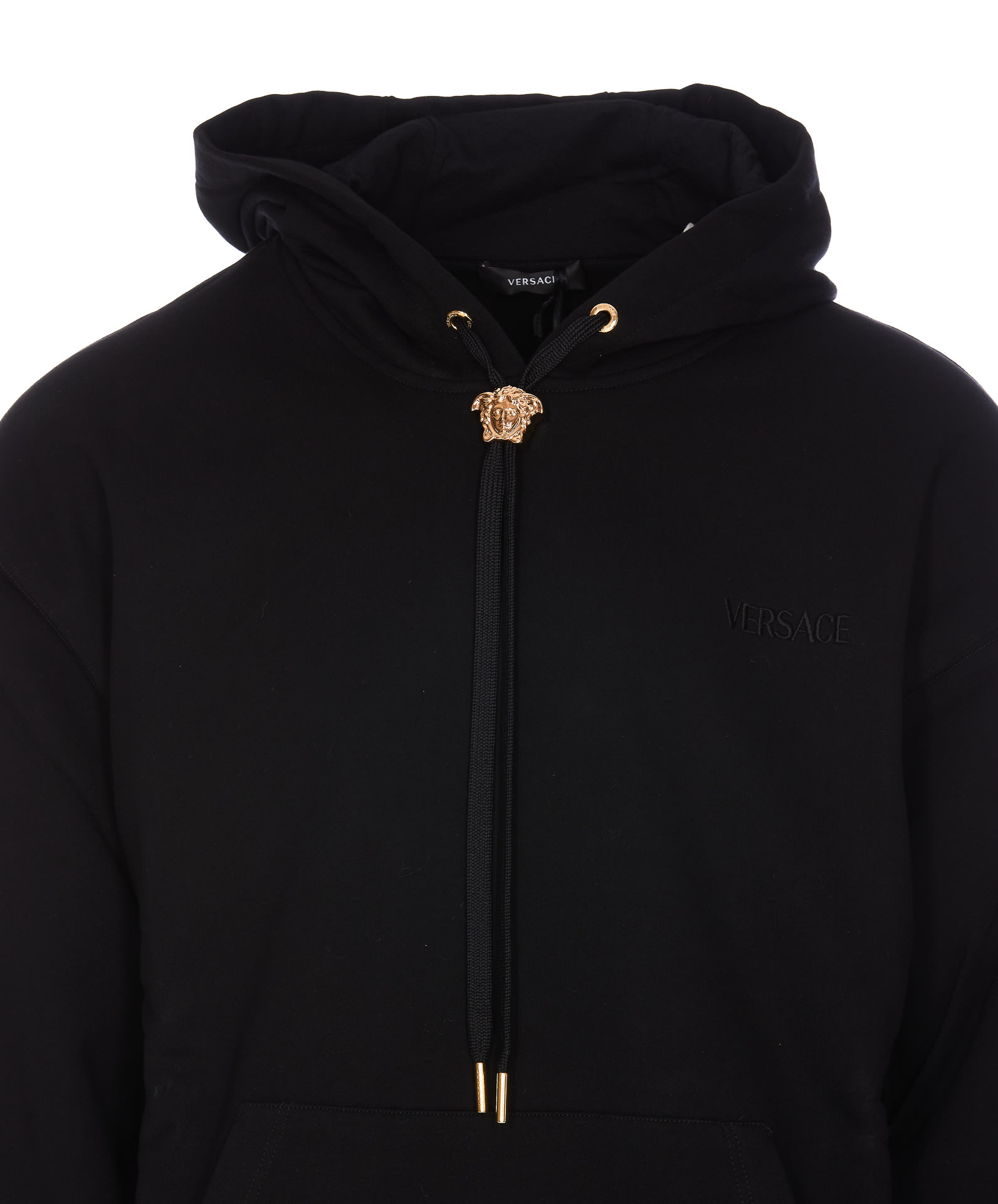 Shop Versace La Medusa Hoodie In Black