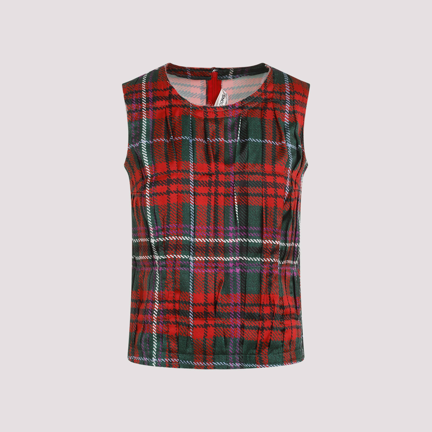 Shop Comme Des Garçons Pleated Top In Pattern