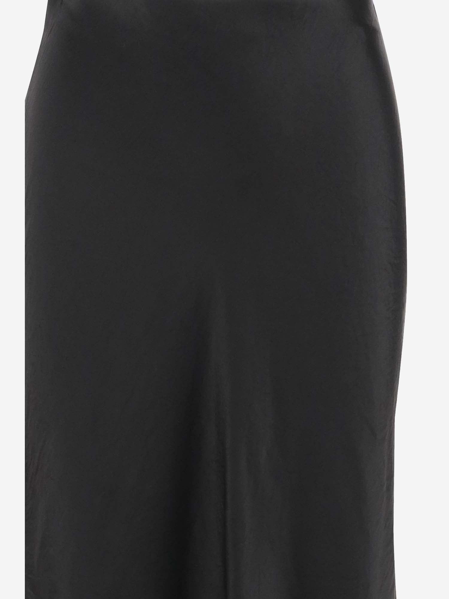 Shop Vince Satin Skirt In Black