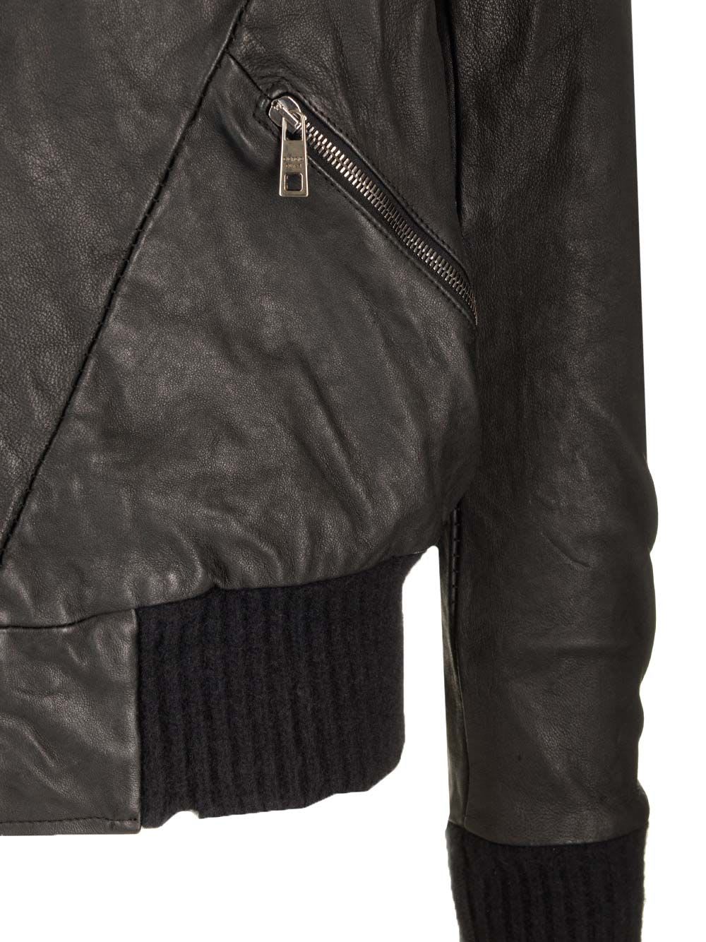 Shop Giorgio Brato Bomber Brushed Vegetal Lamb Leather In Black