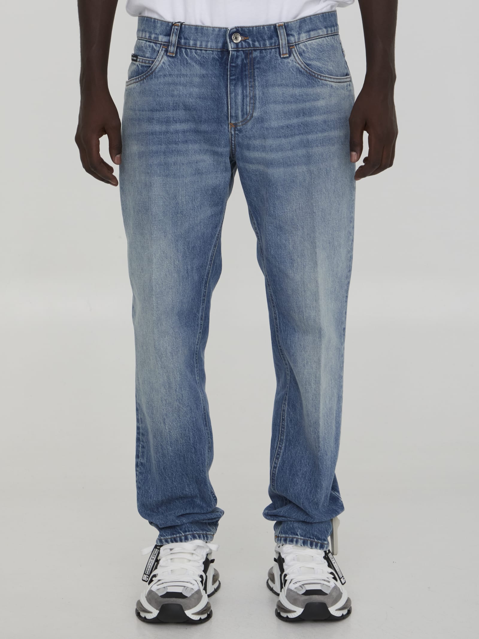 Shop Dolce & Gabbana Denim Jeans In Blue