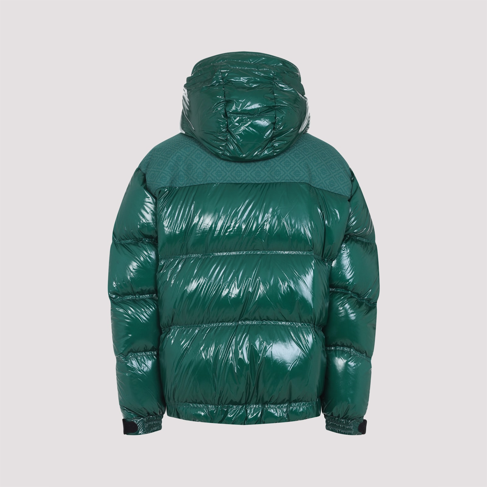 Casablanca Quilted Down-feather Jacket With Glossy Finish In Multi