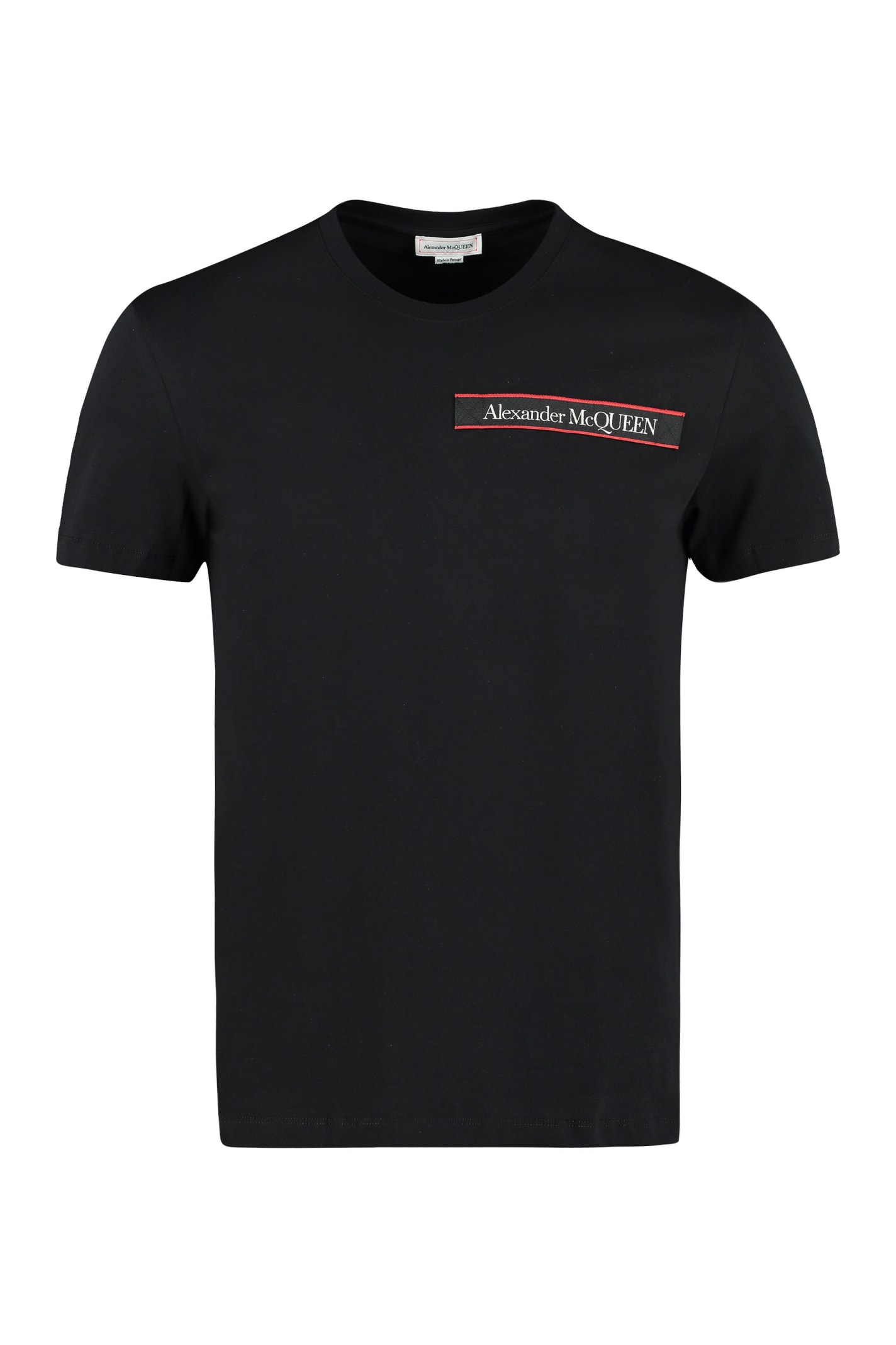 Click to view more detailed imagery on our partner's website Alexander Mcqueen Cotton Crew-neck T-shirt In Black