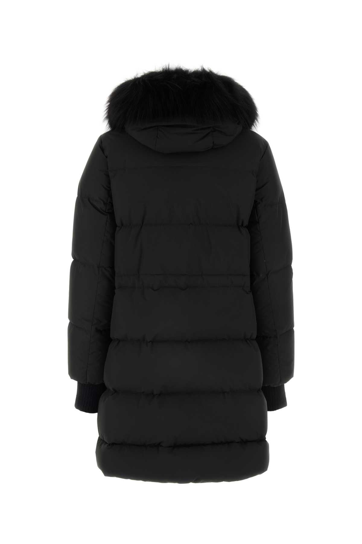 Shop Moorer Black Polyester Talassa Down Jacket In Nero