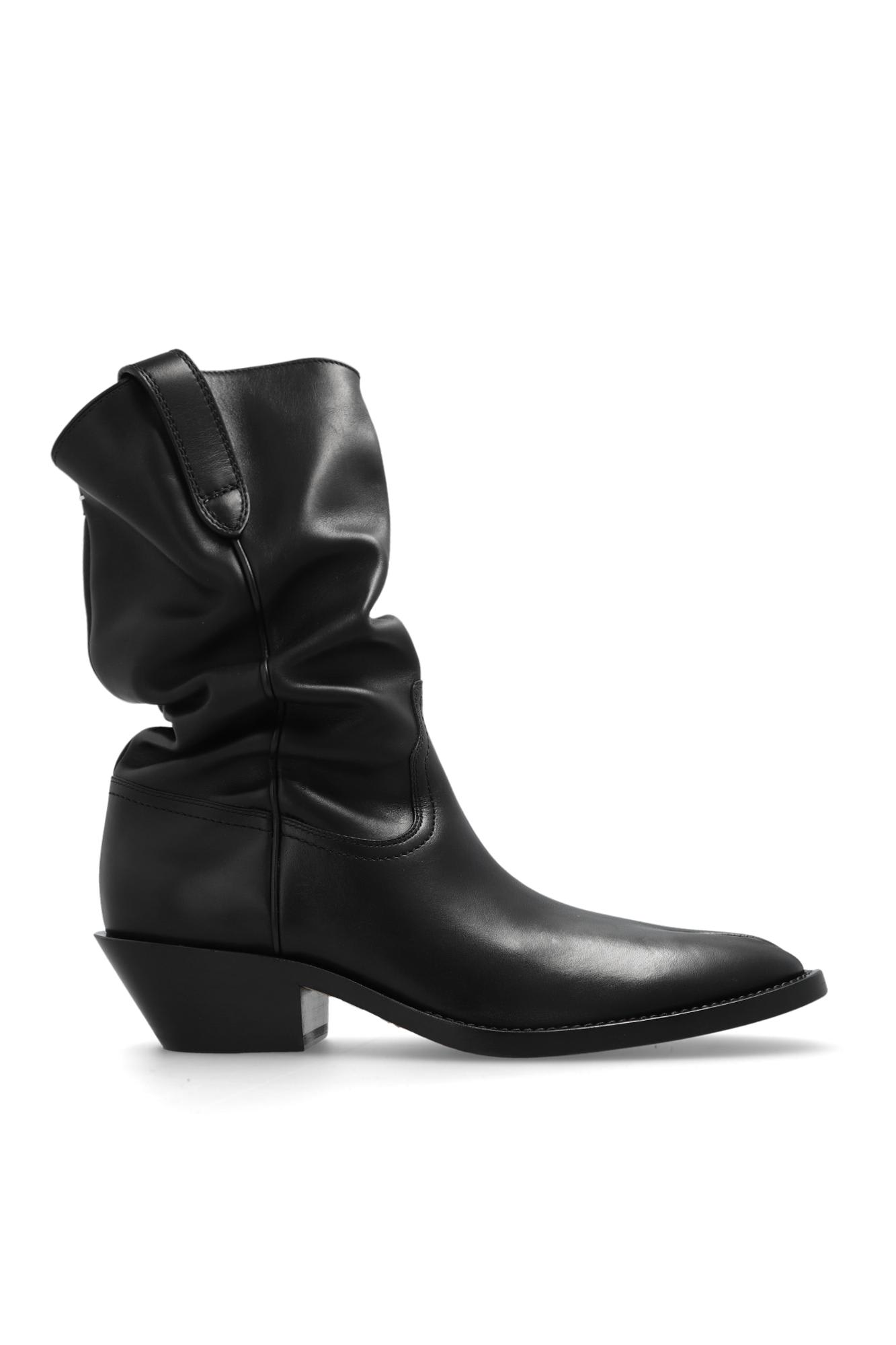Shop Maison Margiela Heeled Ankle Boots In Nero