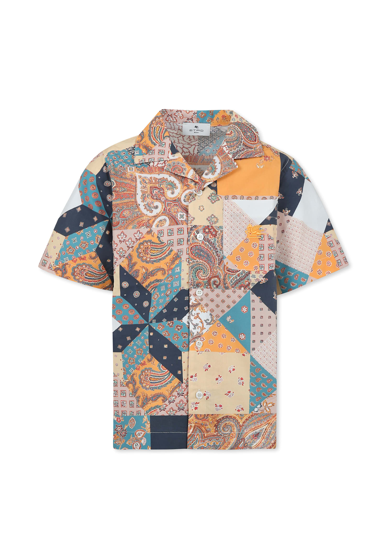 Etro Multicolor Shirt For Boy With Paisley Print In Multicolor