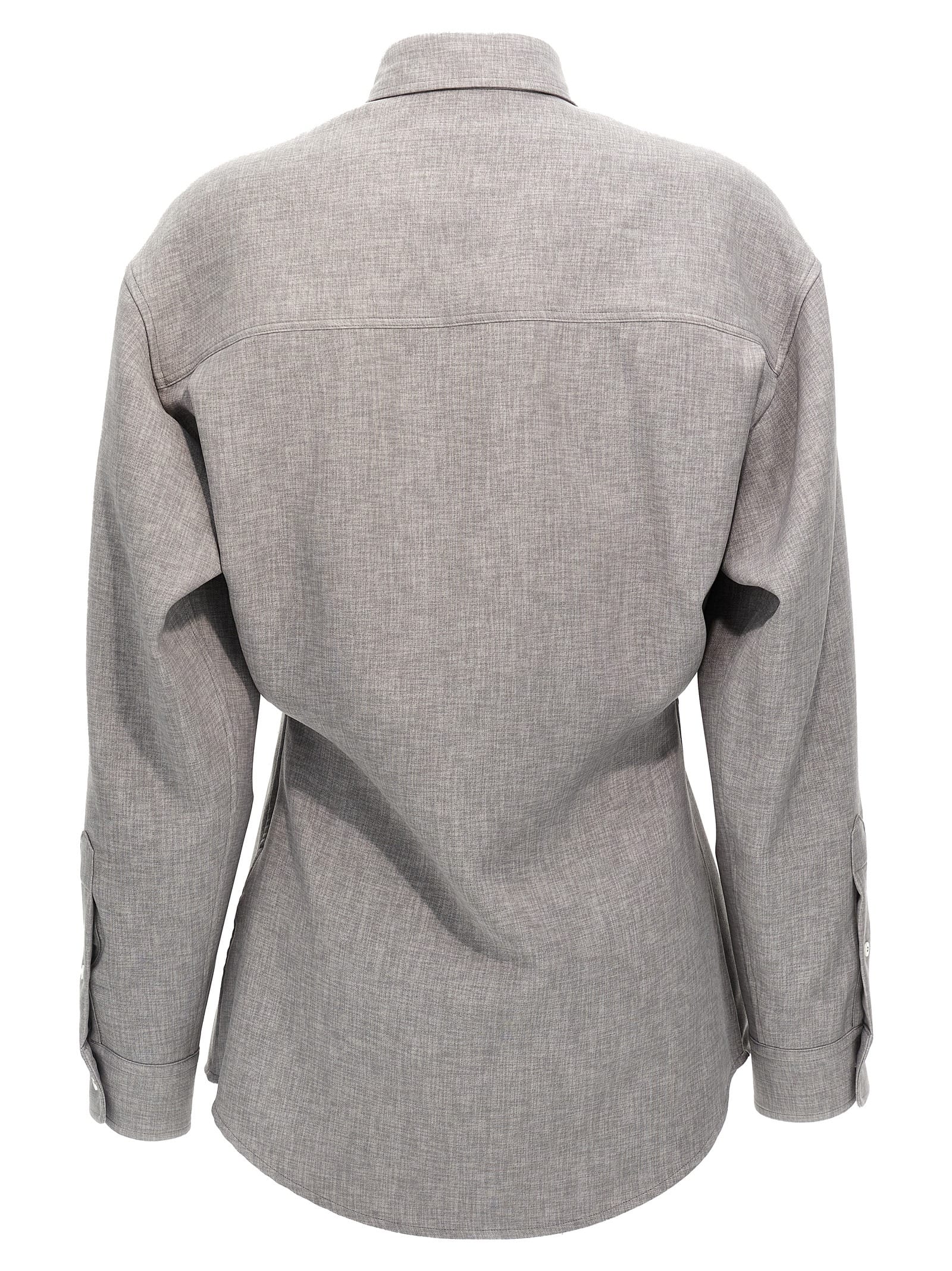 Shop Darkpark Anne Shirt In Gray