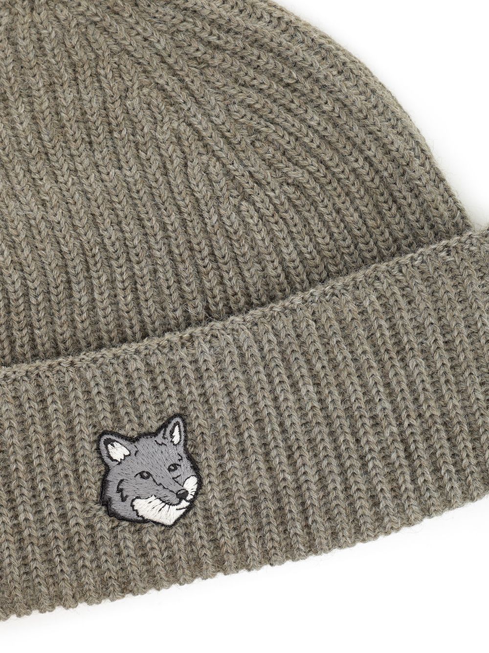 Maison Kitsuné Wool Hat Hats Green In Green