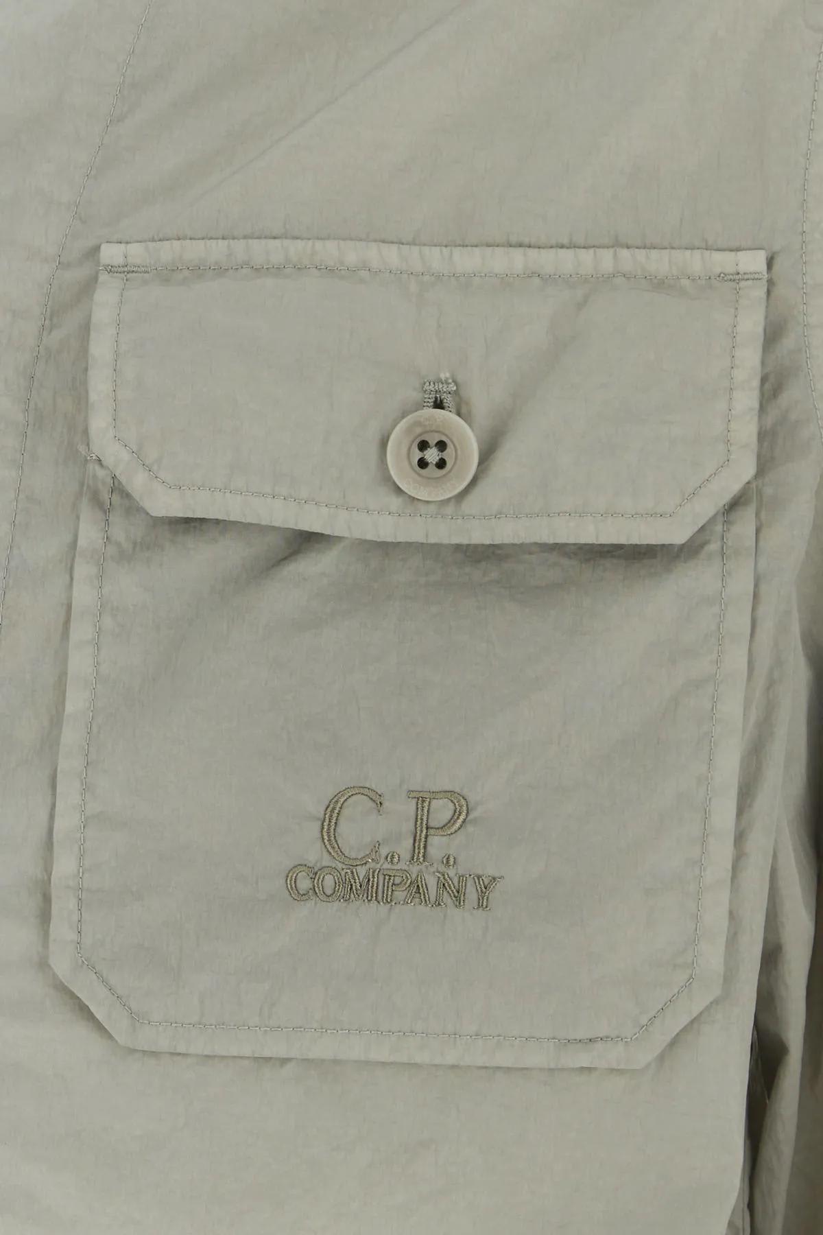Shop C.p. Company Grey Nylon Shirt