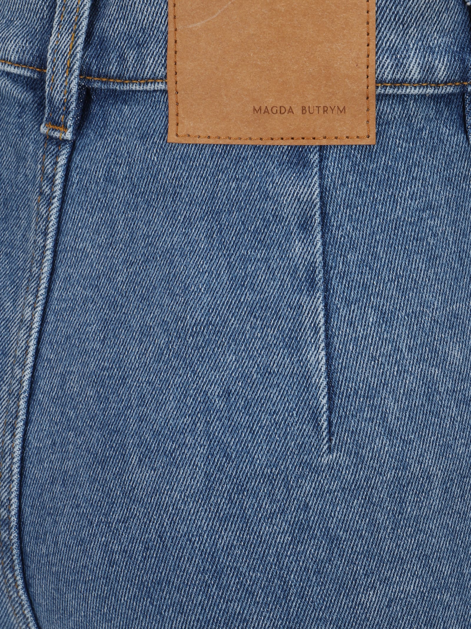 Shop Magda Butrym Re24 Jeans In Blu