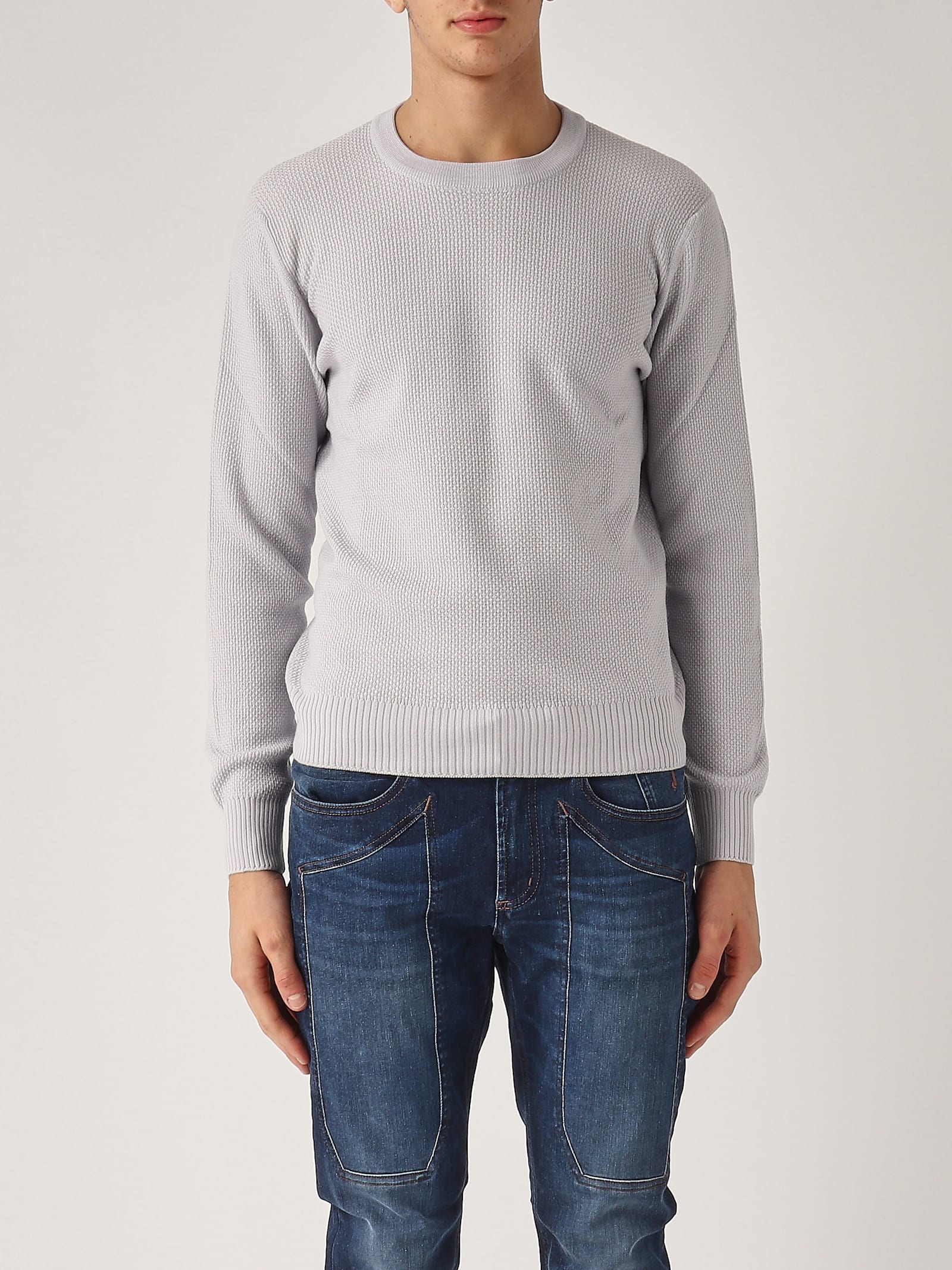 Gran Sasso Girocollo M/l Sweater In Gray