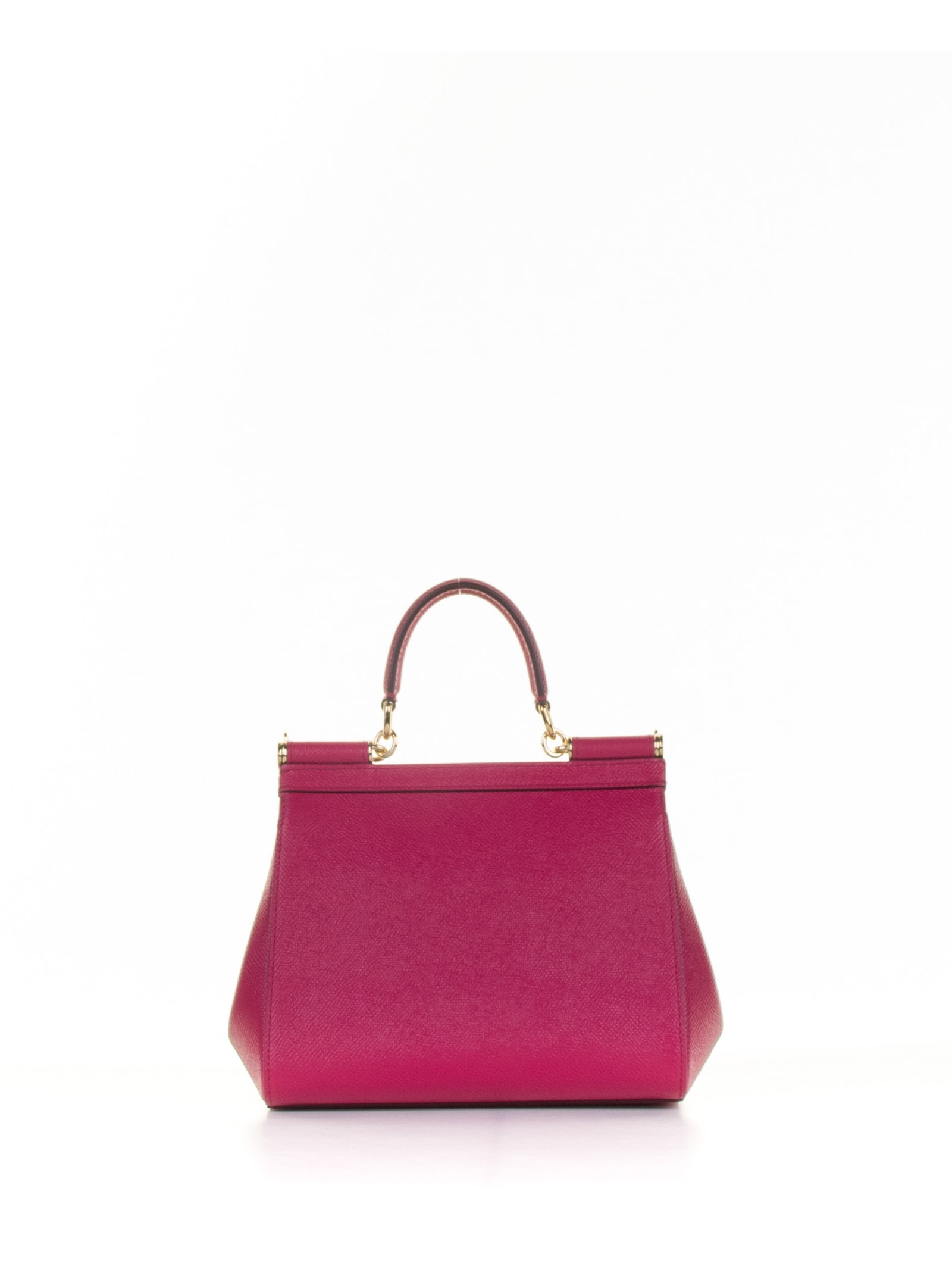 Shop Dolce & Gabbana Medium Sicily Handbag With Shoulder Strap In Ciclamino