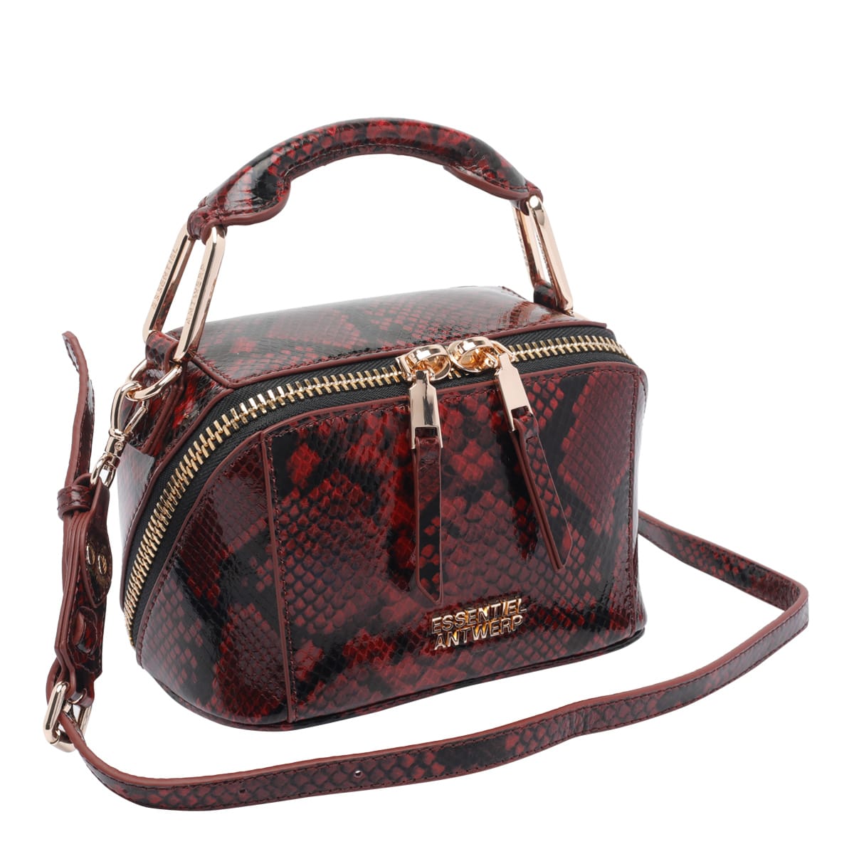 Essentiel Antwerp Irona Shoulder Bag In Red