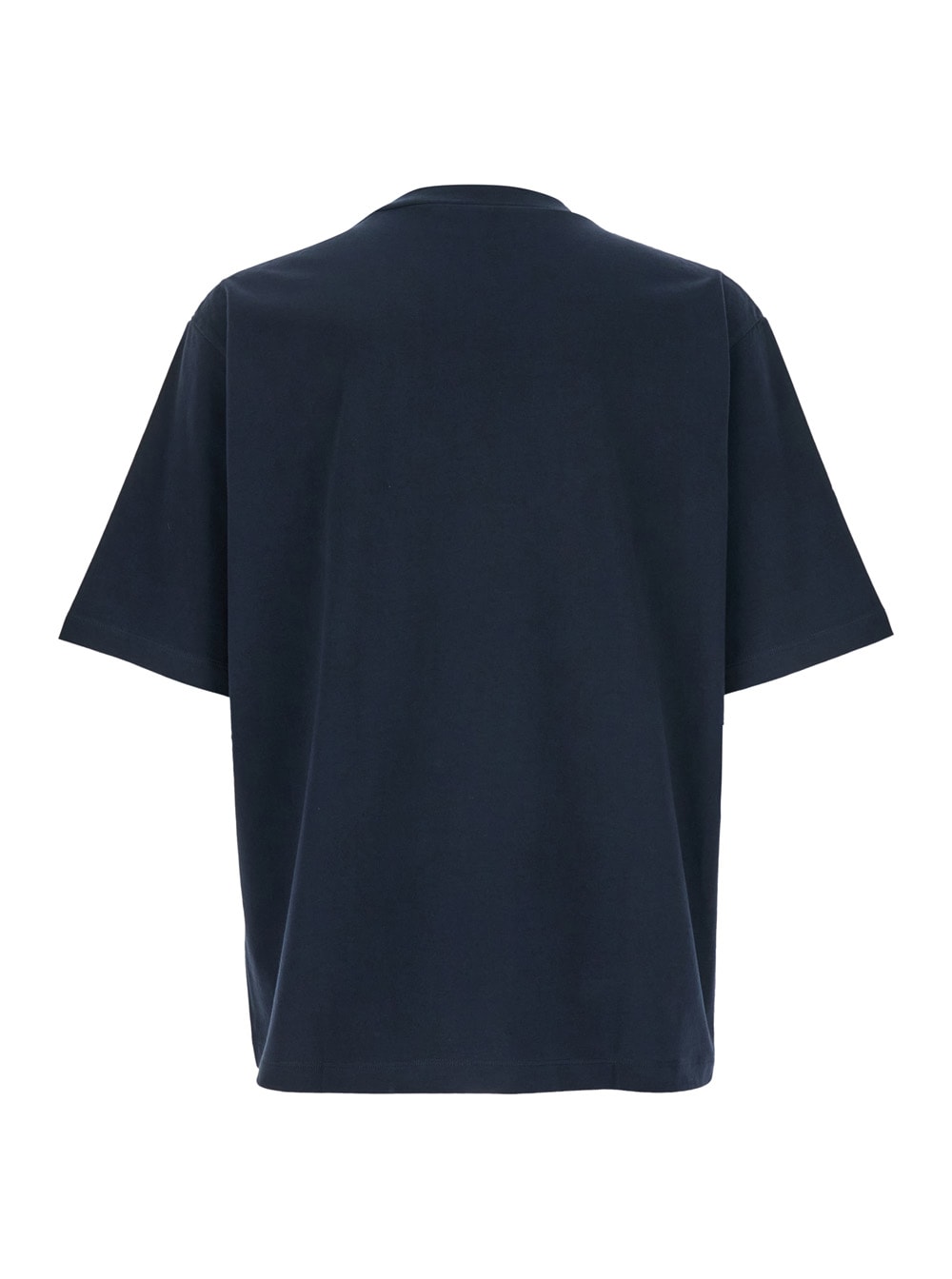 Dsquared2 Blue T Shirt With Round Neck And Embroidered Logo On The Front In Cotton Woman