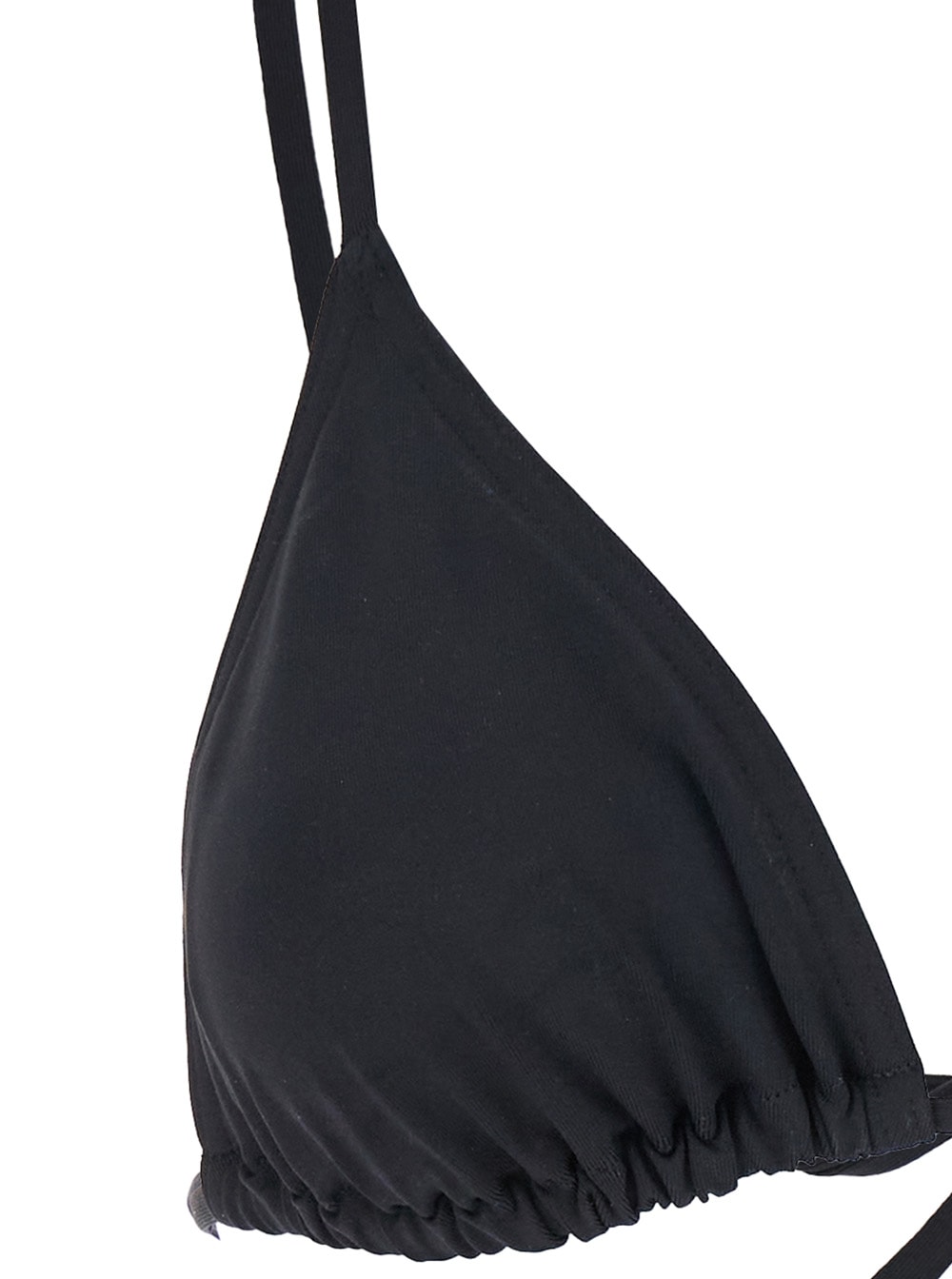 Eres Mouna Black Bikini Top With Triangular Cup And Rear Tie Closure In Tech Fabric Stretch Woman In Black