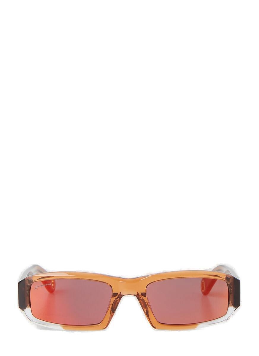 JACQUEMUS ALTÙ RECTANGLE-FRAME SUNGLASSES 