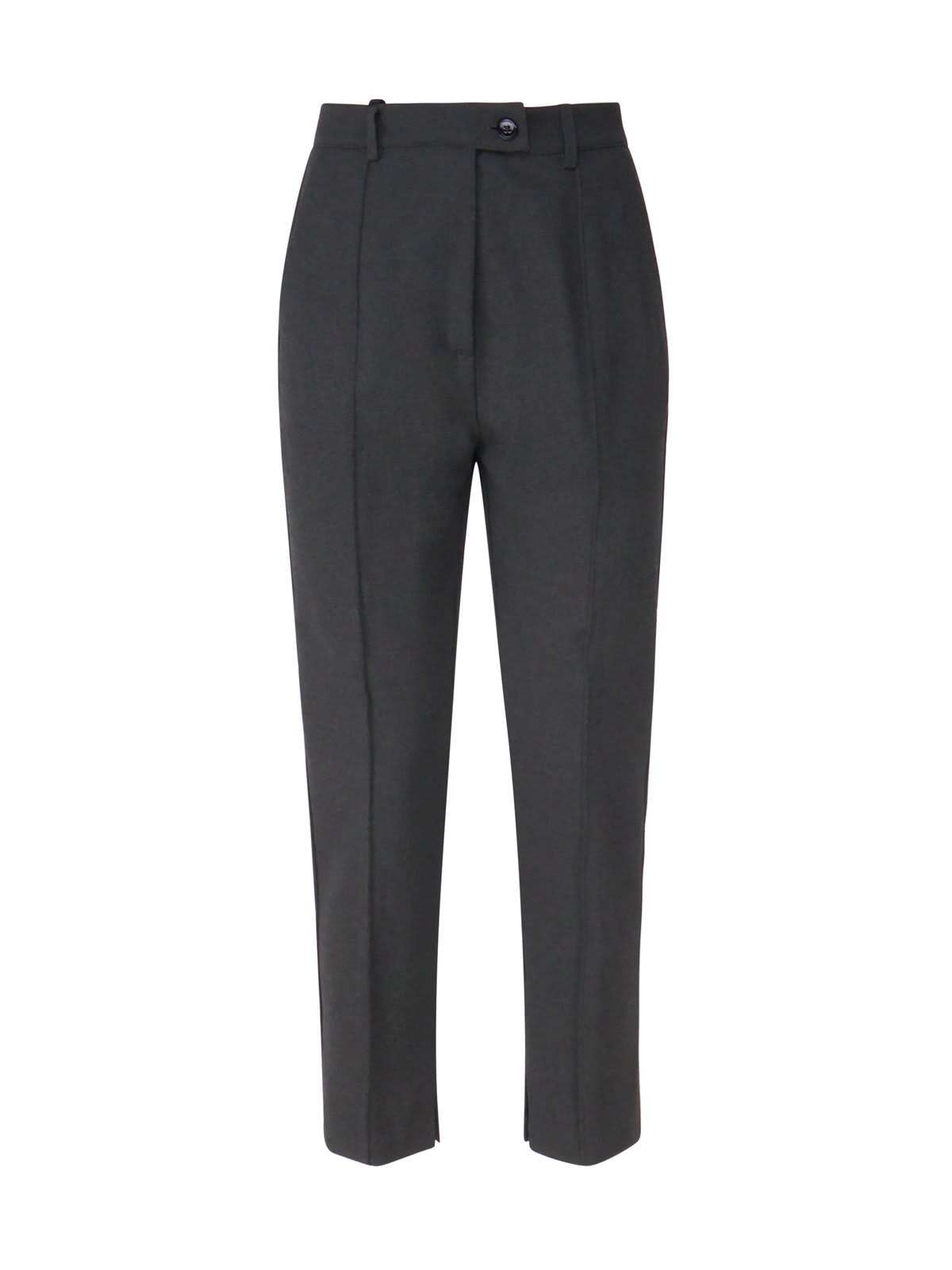 Shop Pinko Tailored Cropped Trousers In Grey