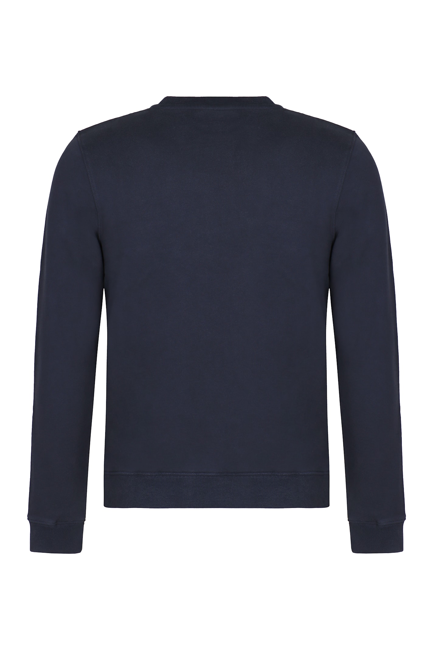 Maison Kitsuné Cotton Sweatshirt Featuring Fox Head Design In Black