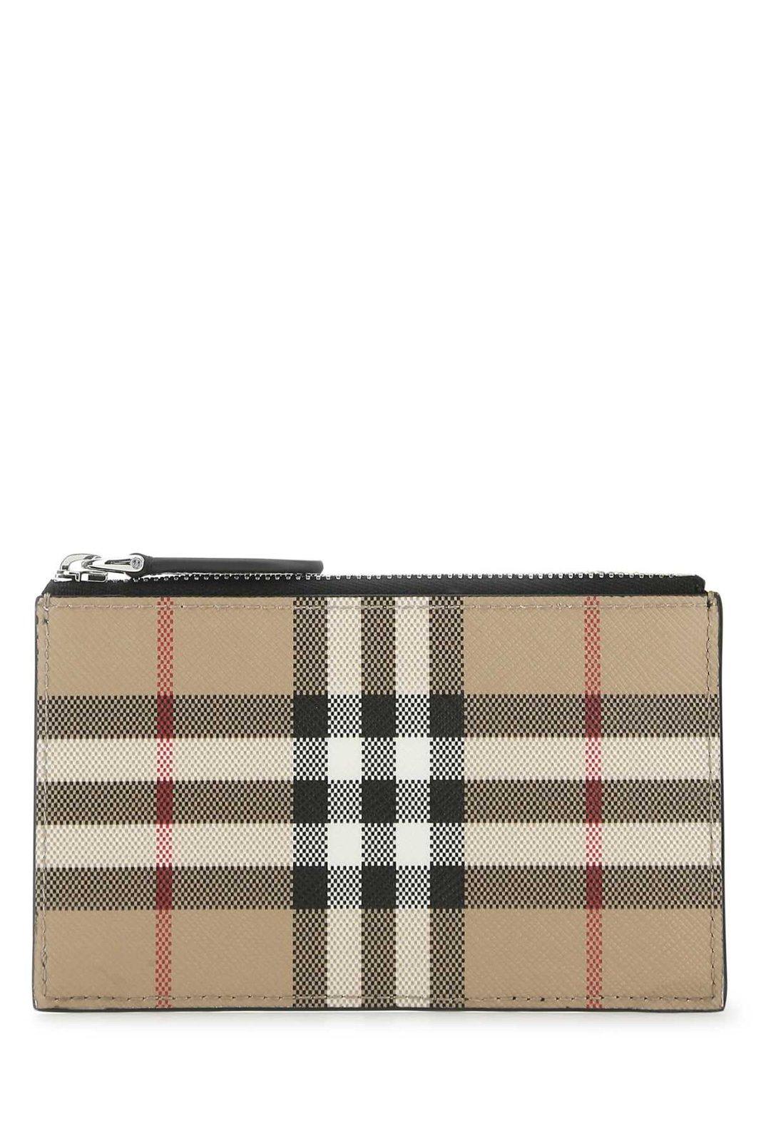 Burberry Vintage Check Zipped Card Case