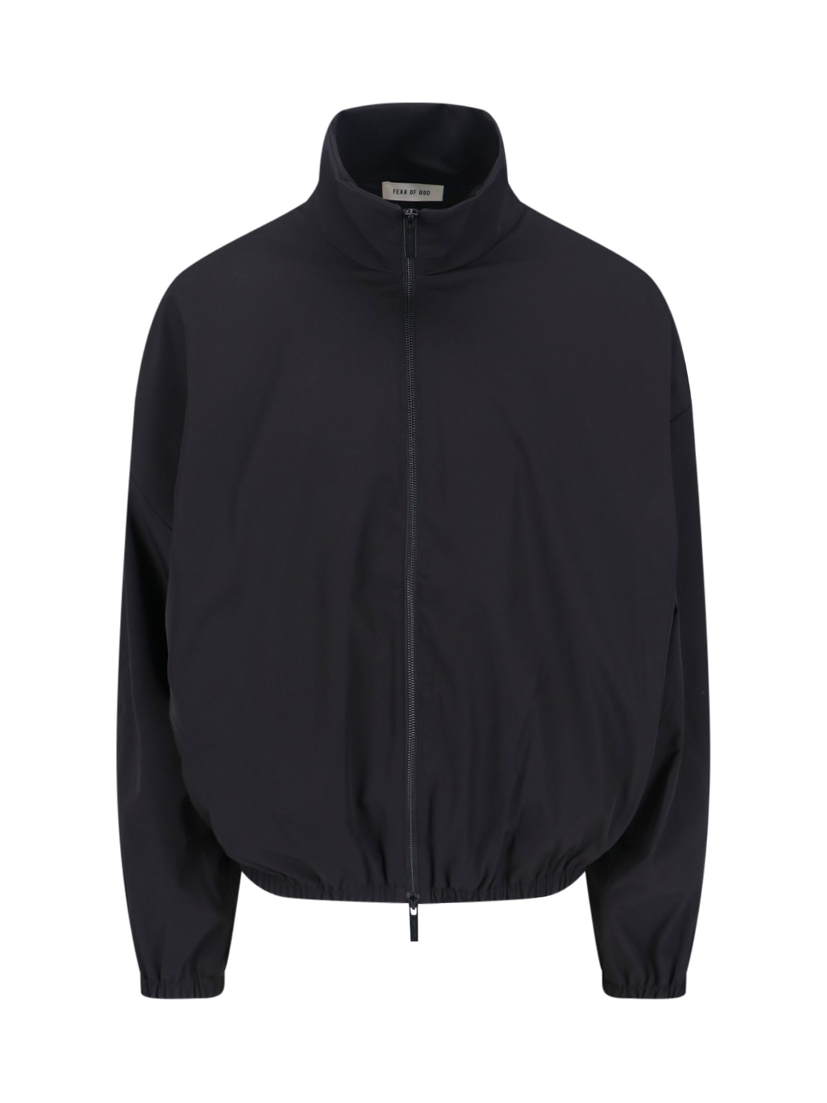 Fear Of God High Collar Track Jacket In Black
