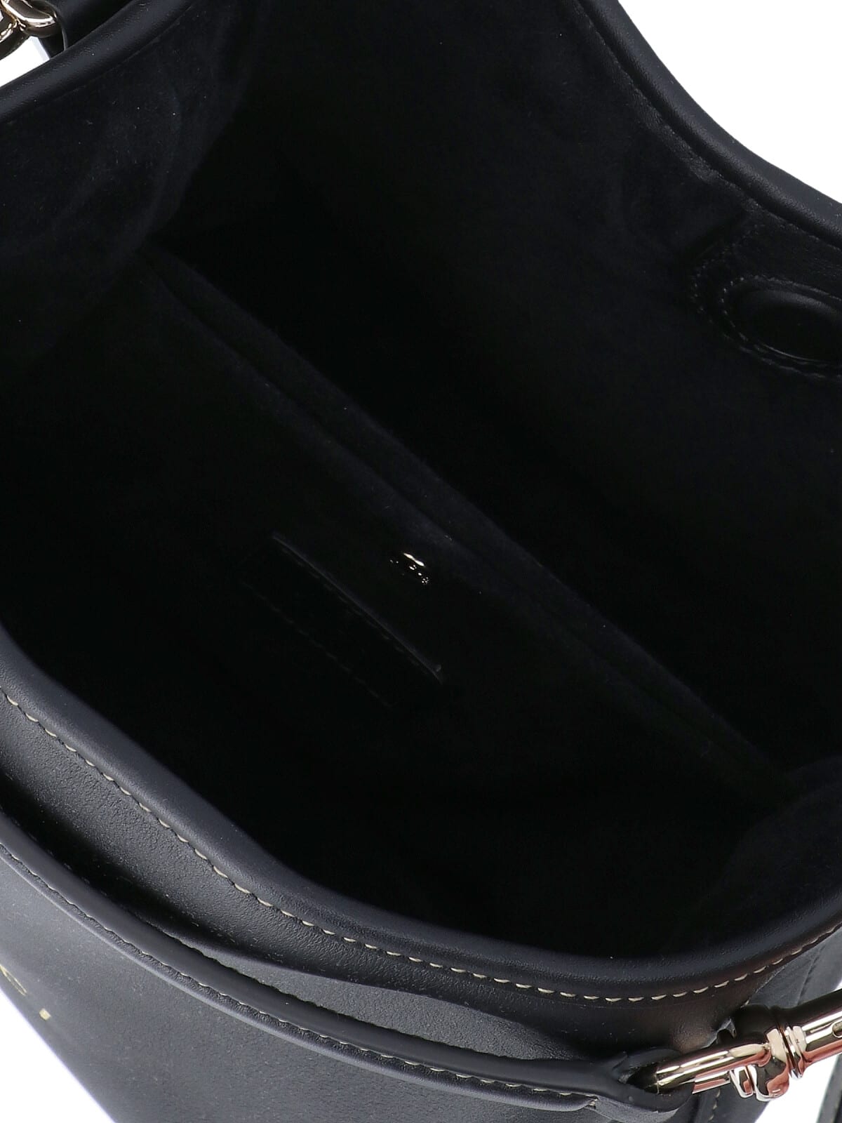 Gucci Gg Emblem Leather Bucket Bag With Frontal Logo