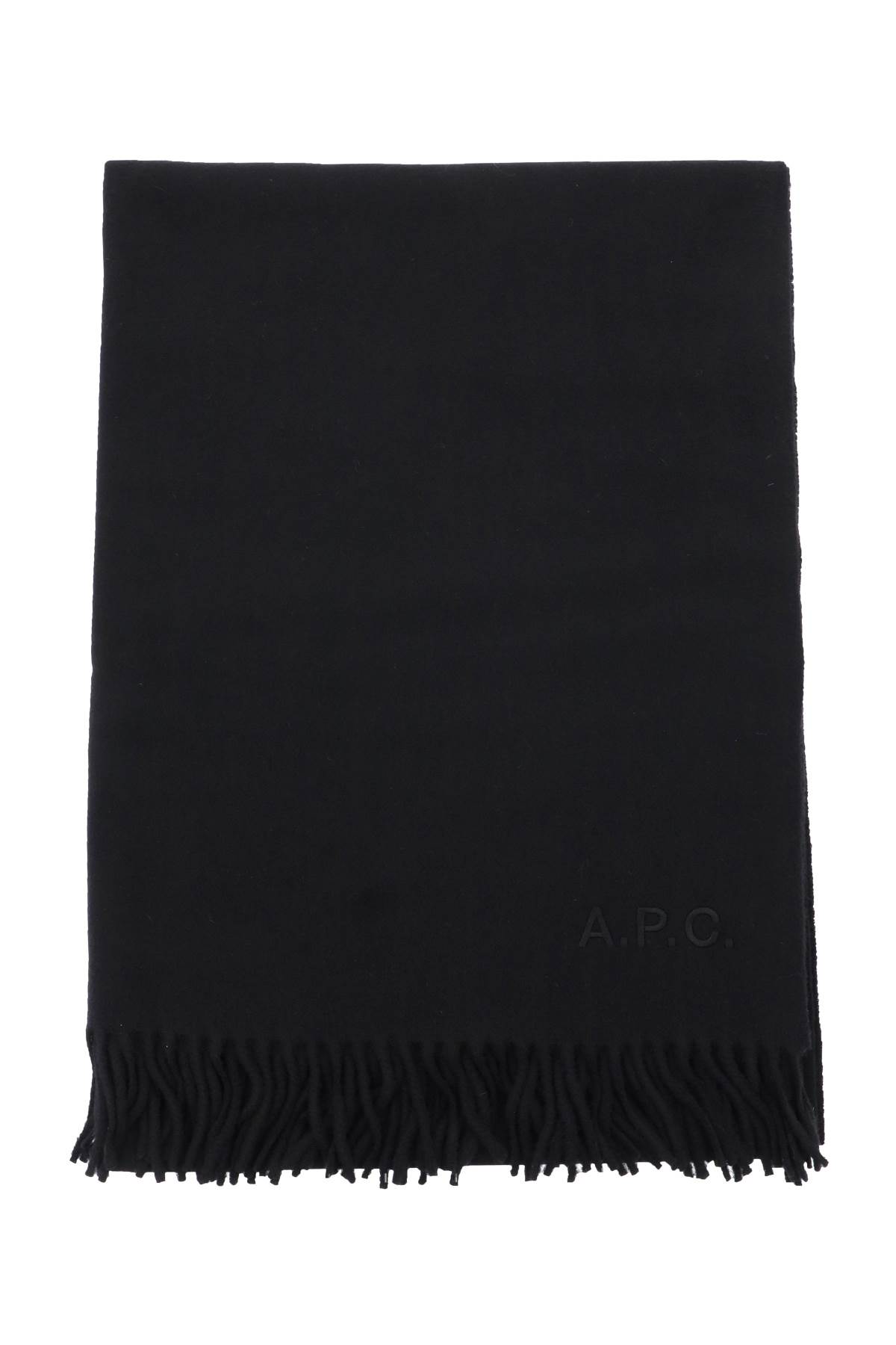 A.P.C. Black & Off-White Angèle Scarf | Smart Closet