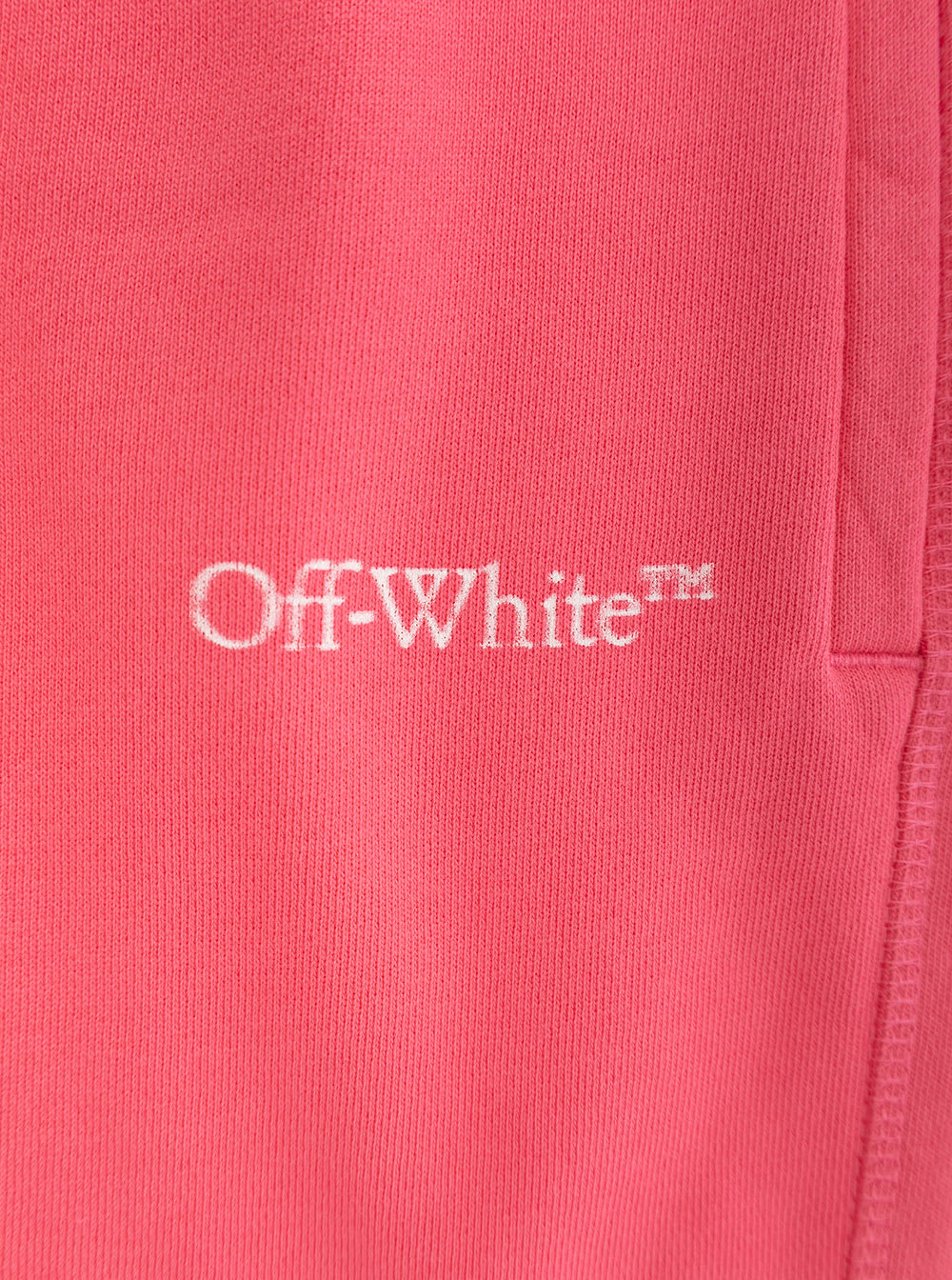 Shop Off-white Bookish Bit Logo Sweatpant In Fuxia
