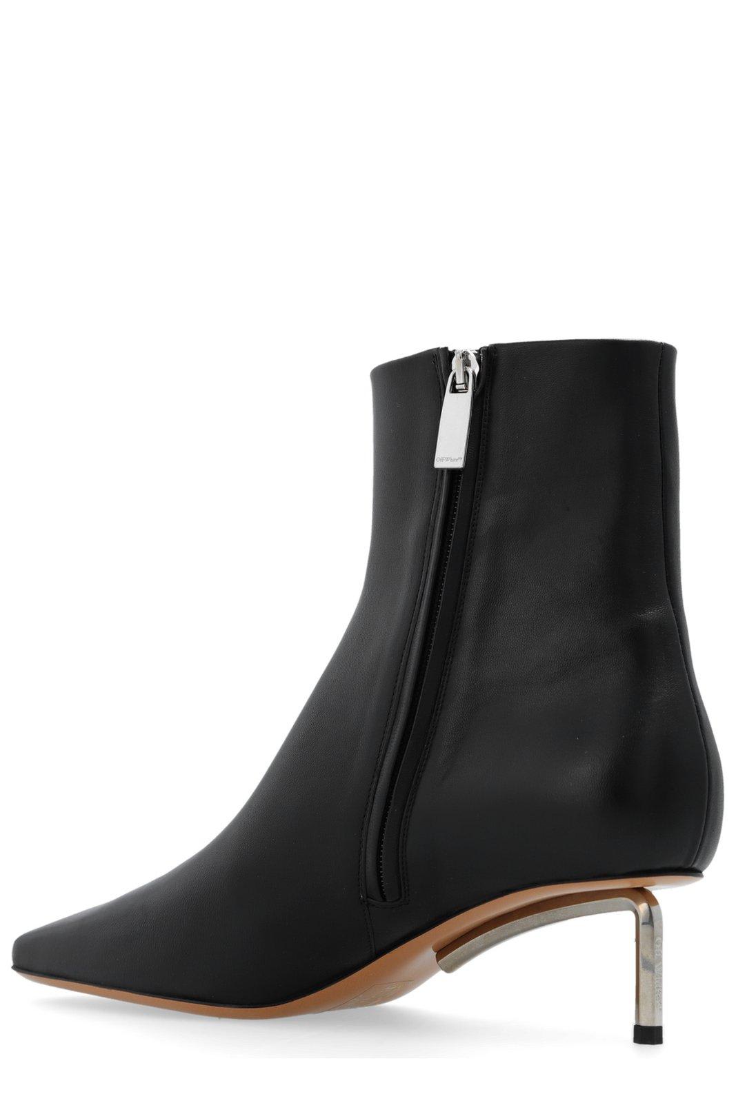Off-white Allen 60mm Leather Ankle Boots