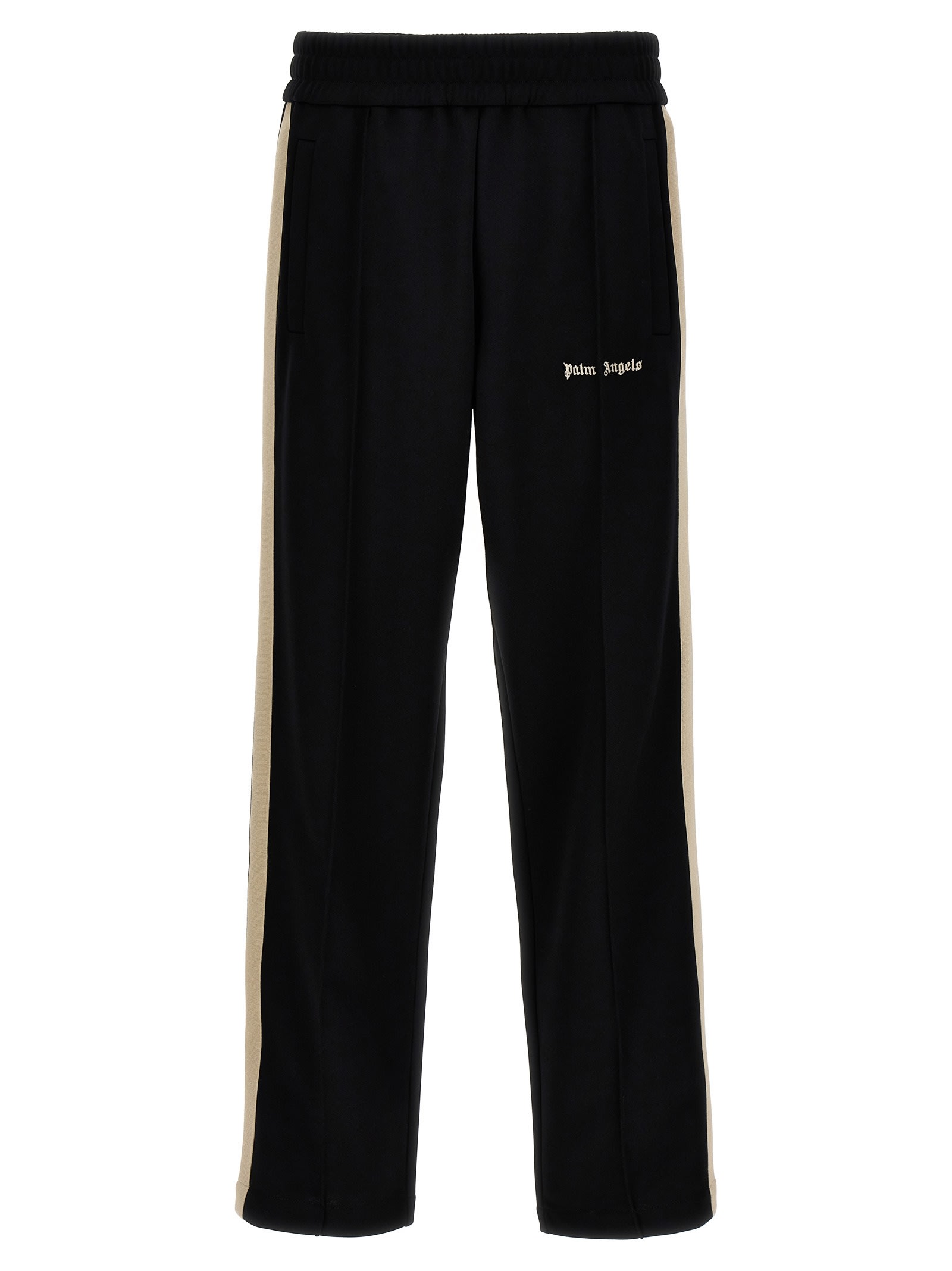 Shop Palm Angels Classic Logo Track Joggers In White/black