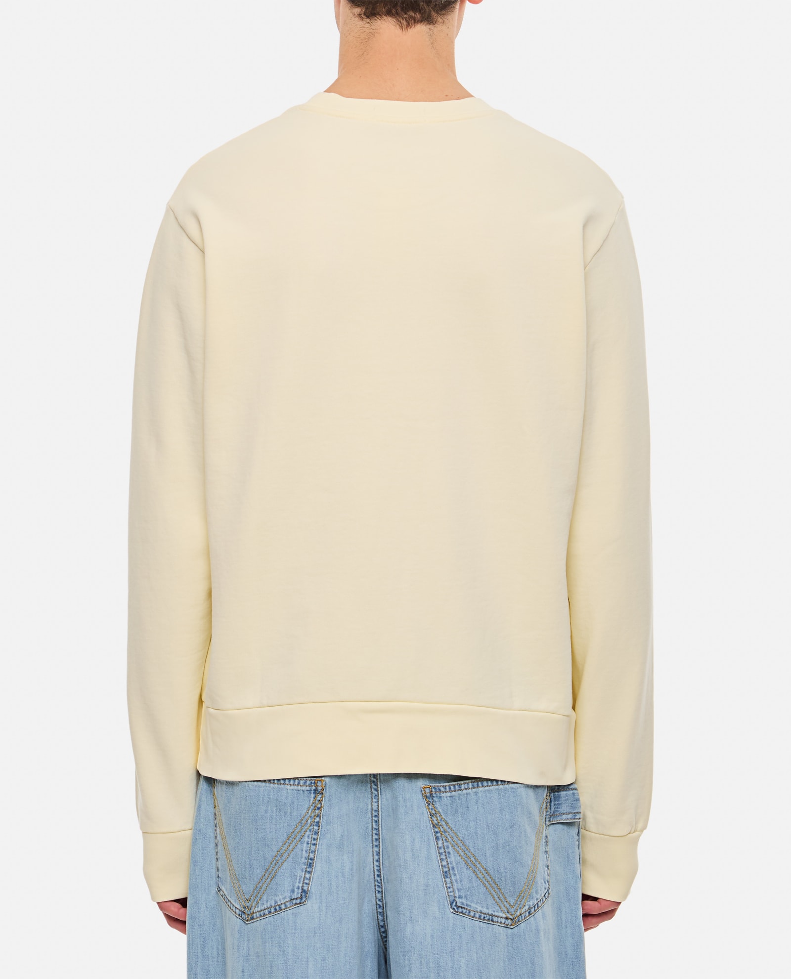 Shop Polo Ralph Lauren Cotton Sweatshirt In Beige