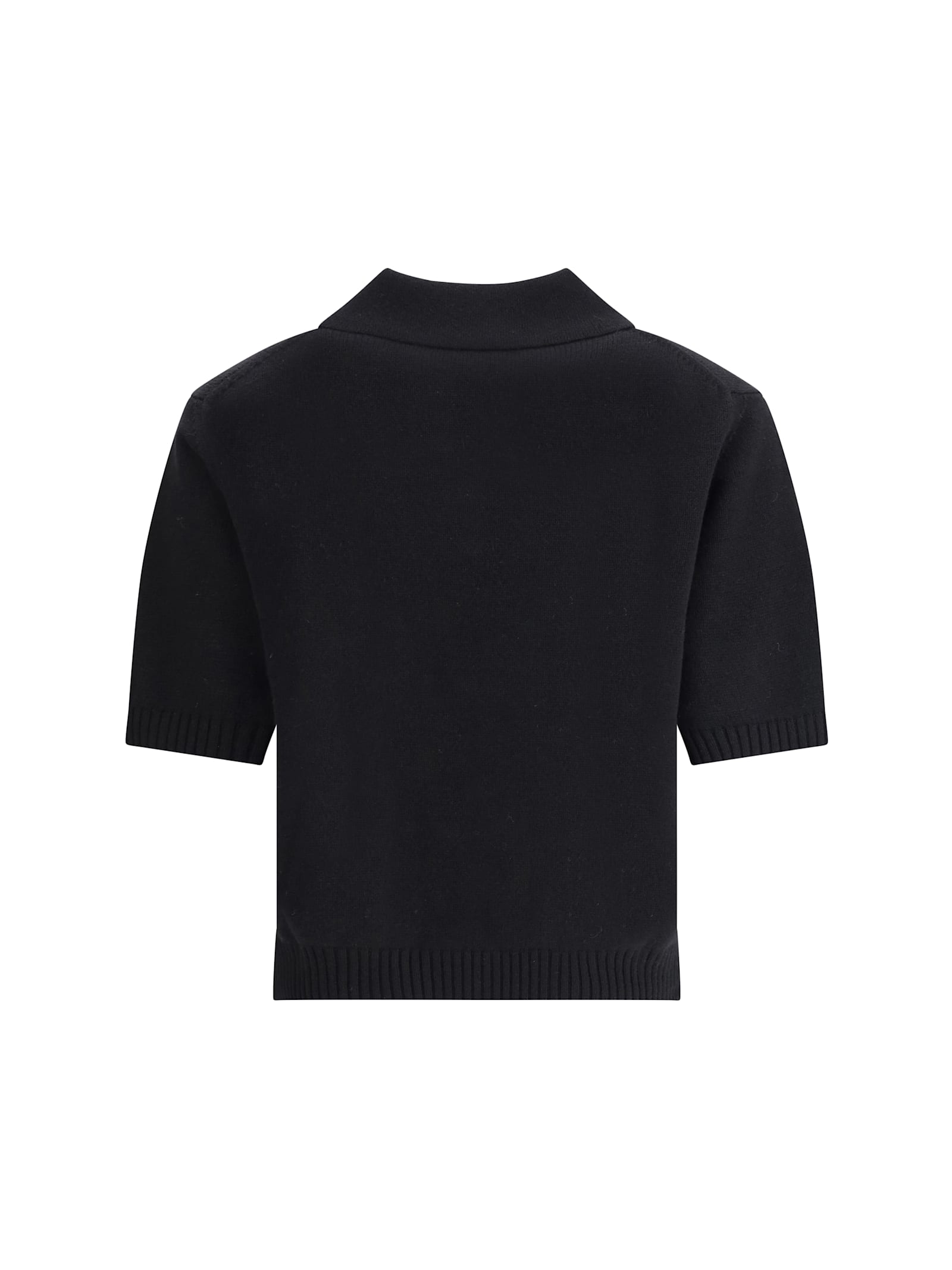 Givenchy Wool And Cashmere Polo Sweater In Black