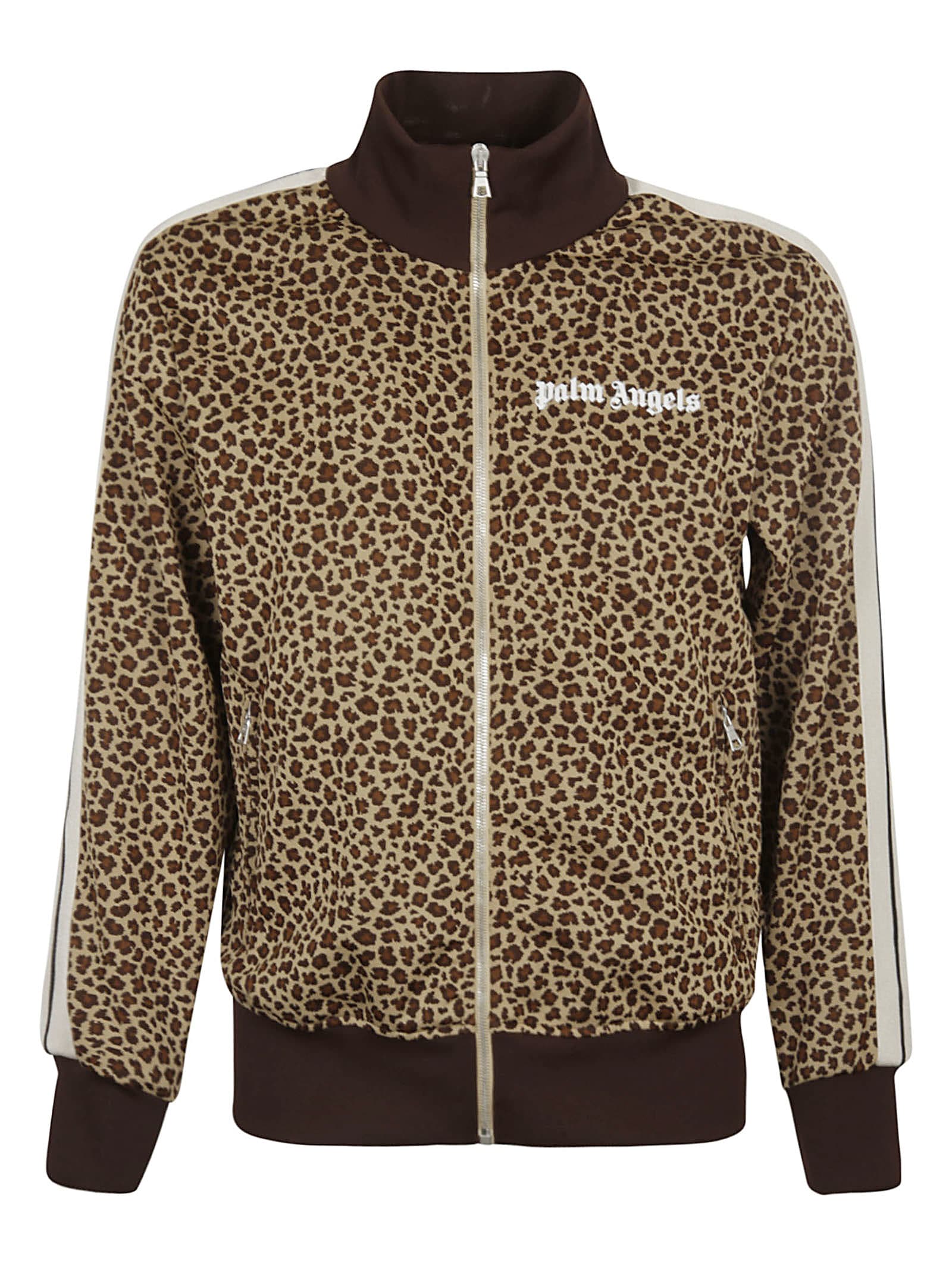 Palm Angels Leopard Jacquard Track Jacket