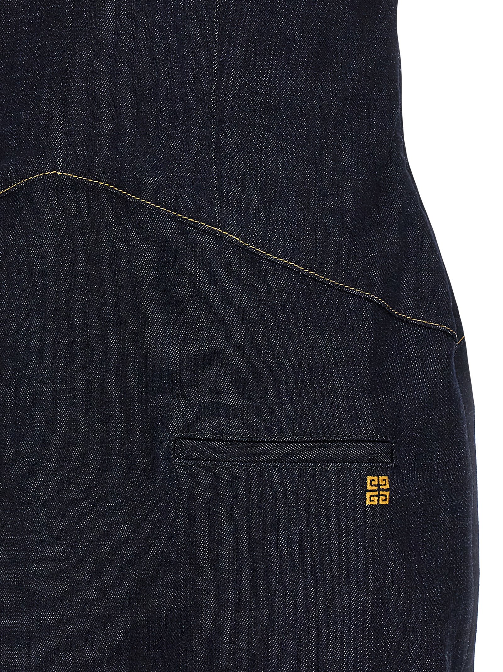 Givenchy Dress In Denim With 4g Emblem In Blue