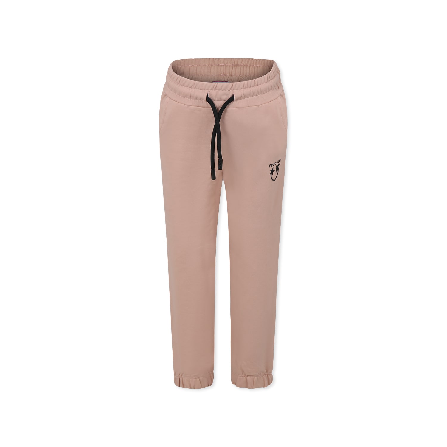 Pinko Kids' Pink Trousers For Girl With Logo