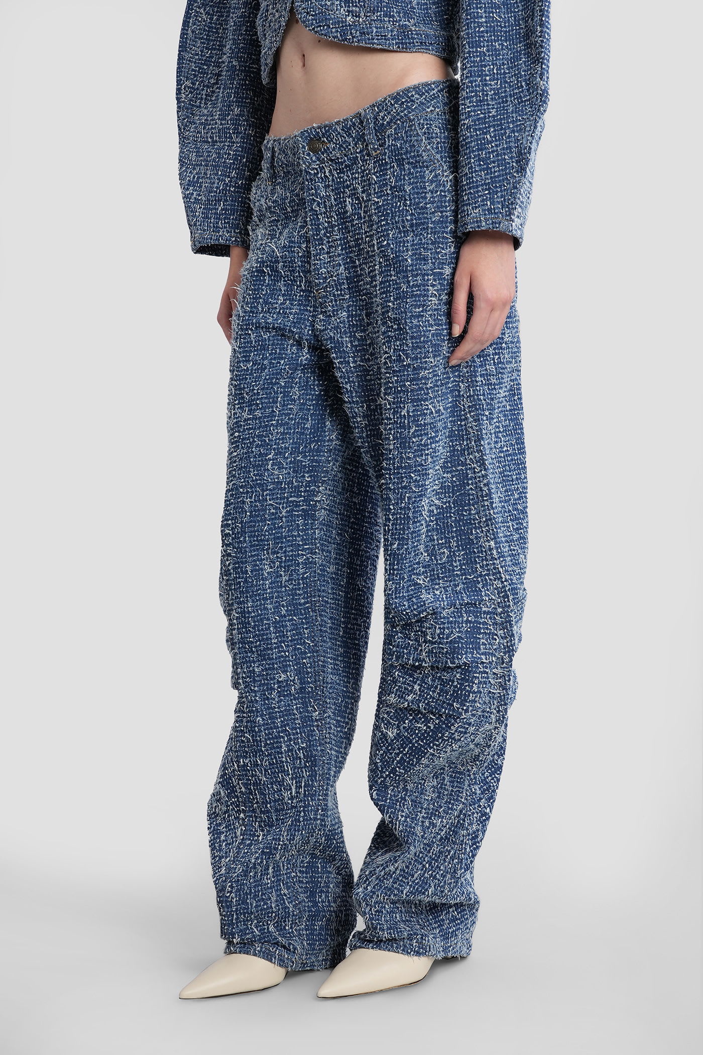 Rotate Birger Christensen Loose Fit Pants In Blue