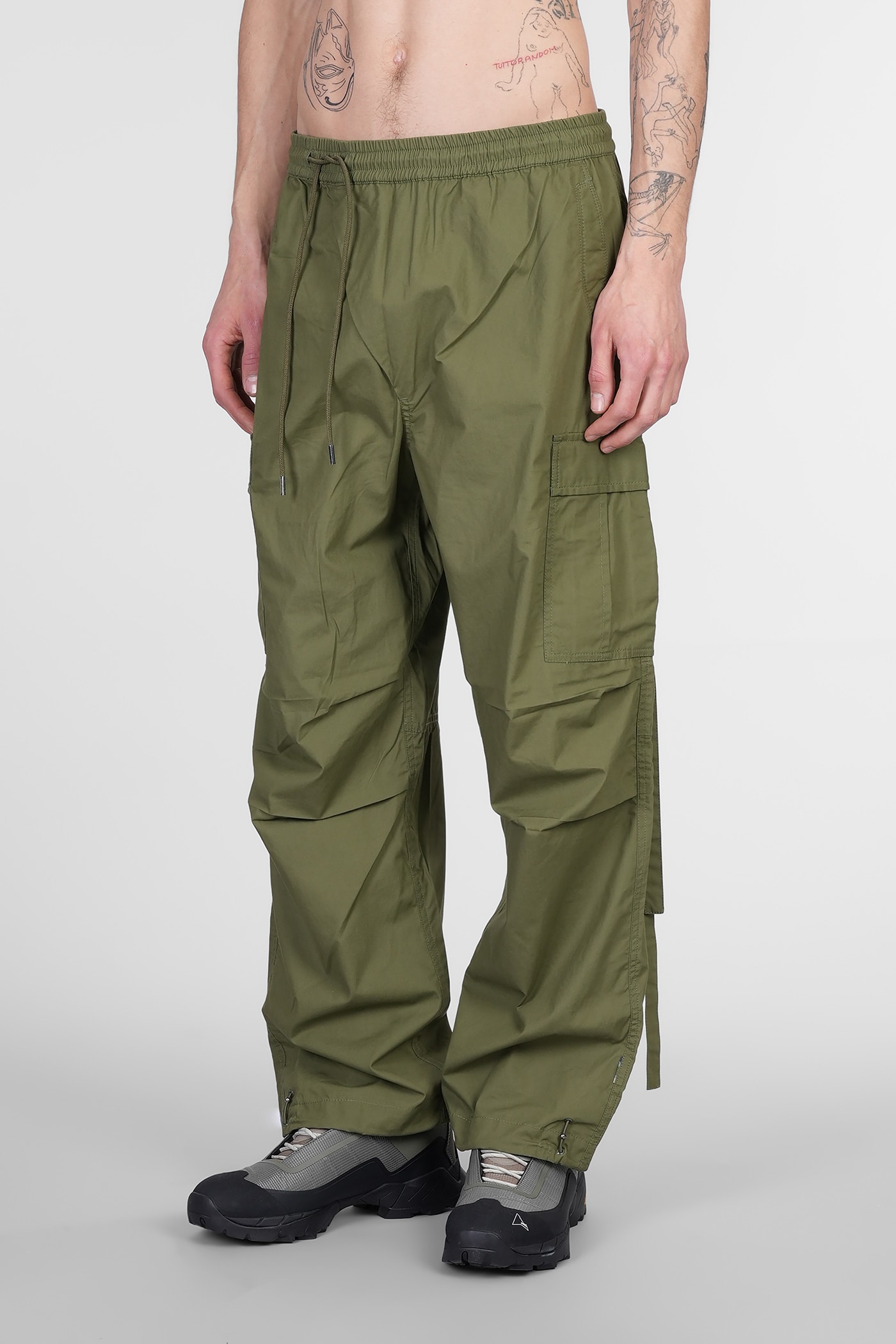 Maharishi Pants In Green Cotton In Green