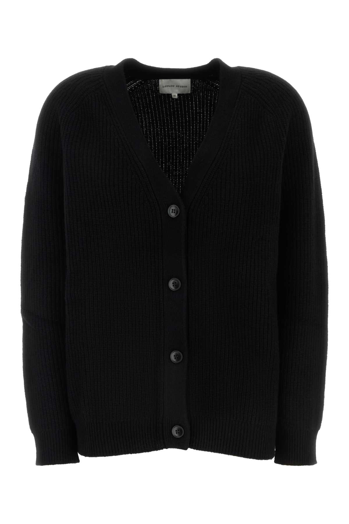 Loulou Studio Black Cashmere Oversize Leka Sweater