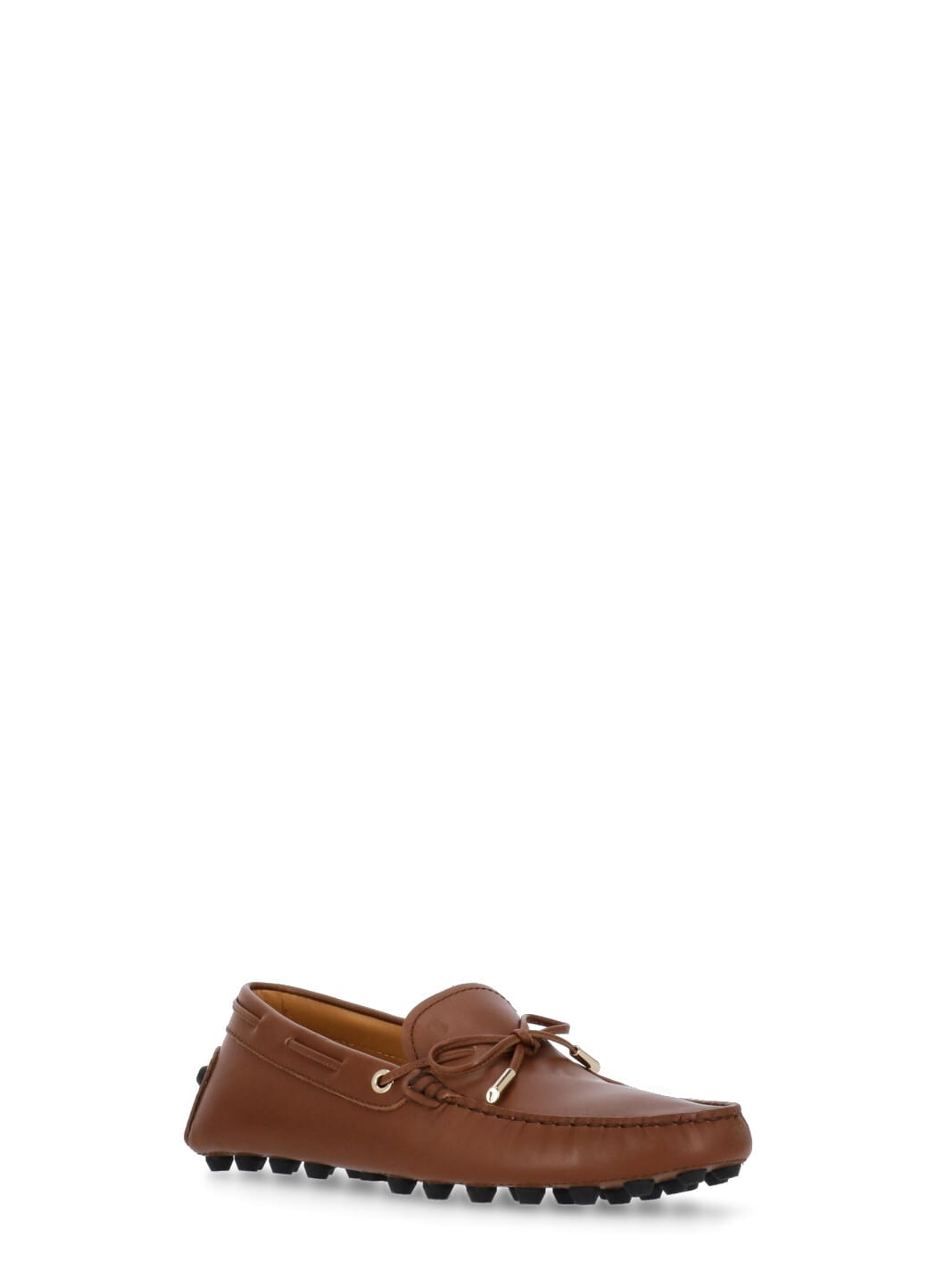 Tod's Brown Smooth Leather Loafers In Brown
