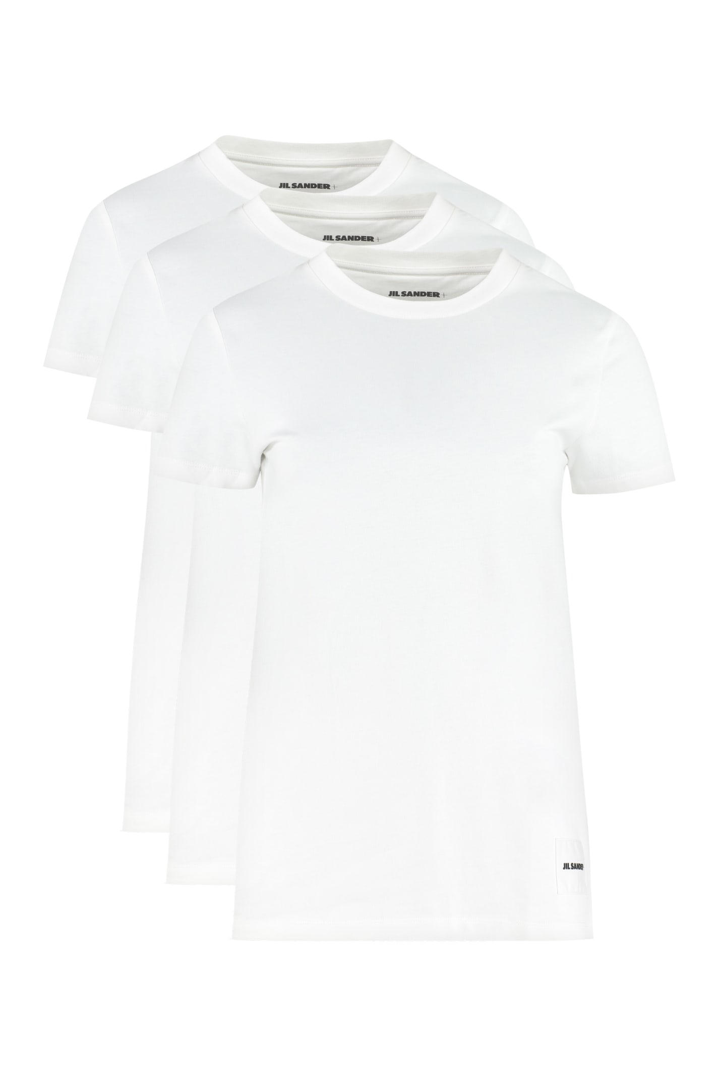 JIL SANDER SET OF THREE COTTON T-SHIRT,JPPQ706550WQ248808 100